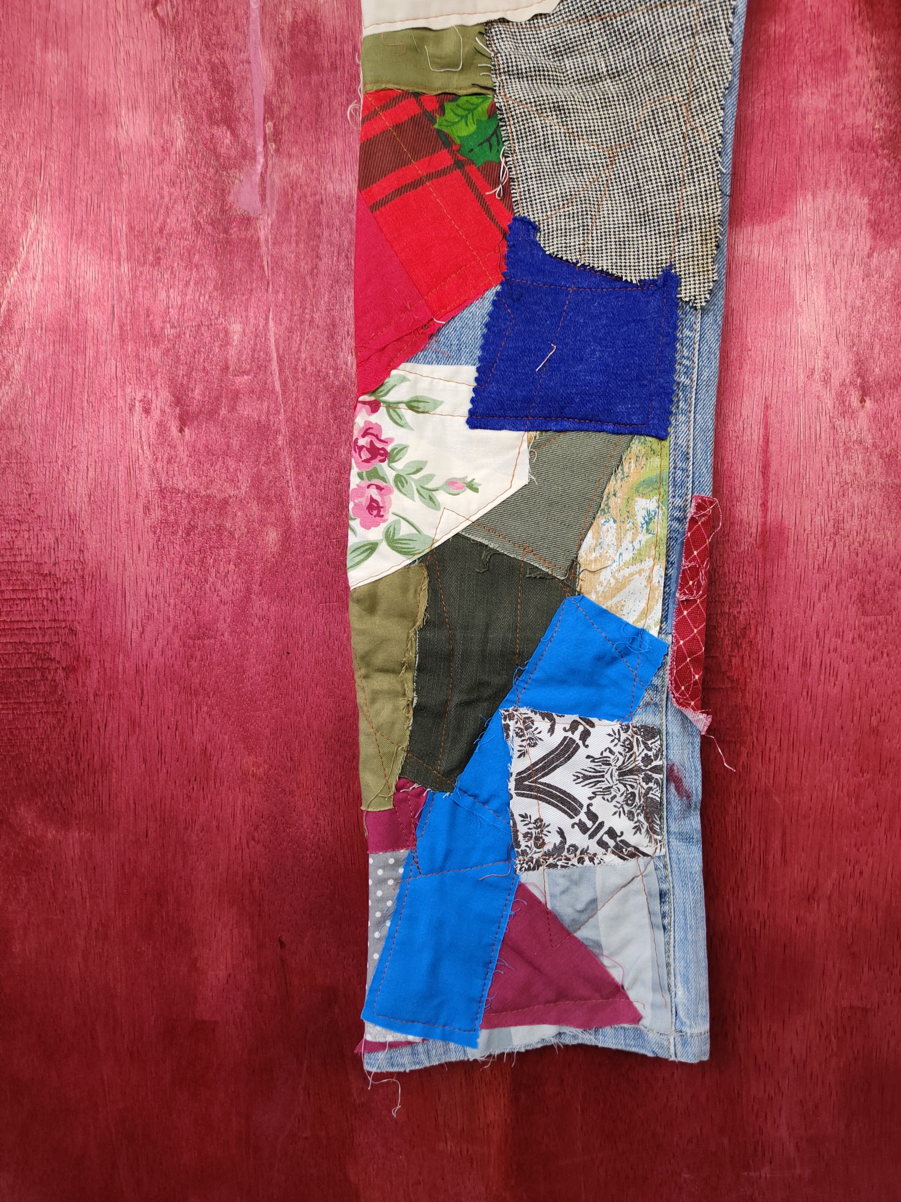 Acne Studios Acne Studios reworked reconstruct patchwork custom #5156DLL Size US 29 - 4 Thumbnail