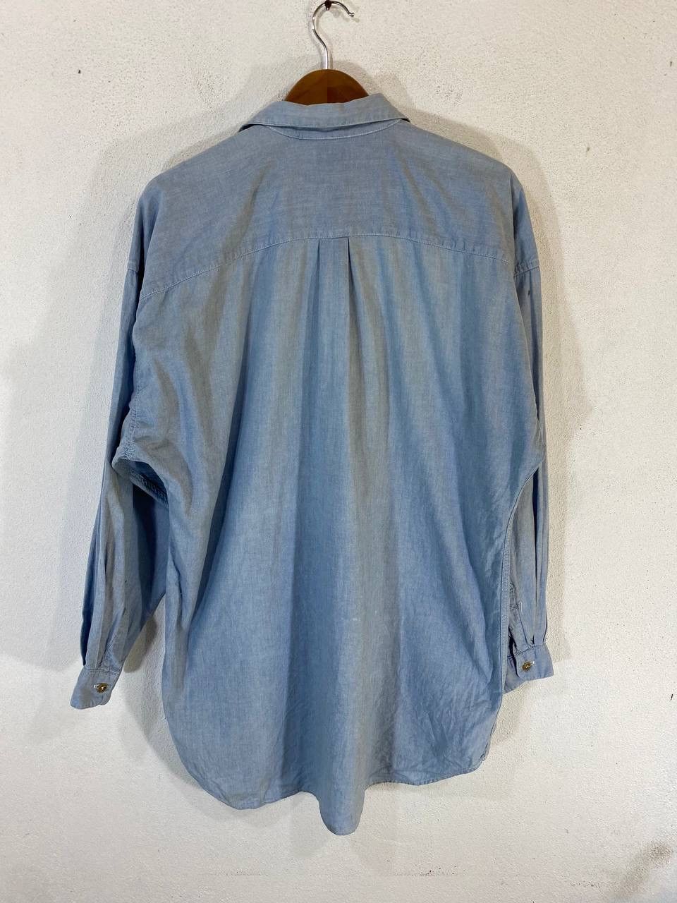 Banana Republic × Vintage Vintage banana republic half button longsleeves denim shirt Size US M / EU 48-50 / 2 - 2 Thumbnail
