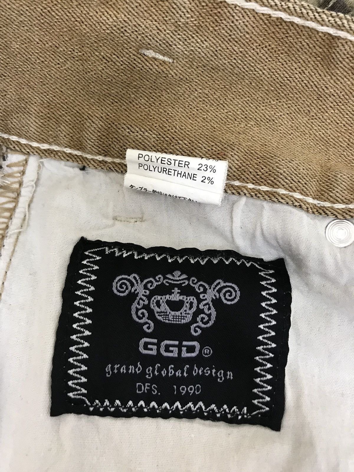 Japanese Brand Grand Global Design Stretch Denim Two Tones Slim Pant Size US 30 / EU 46 - 8 Thumbnail