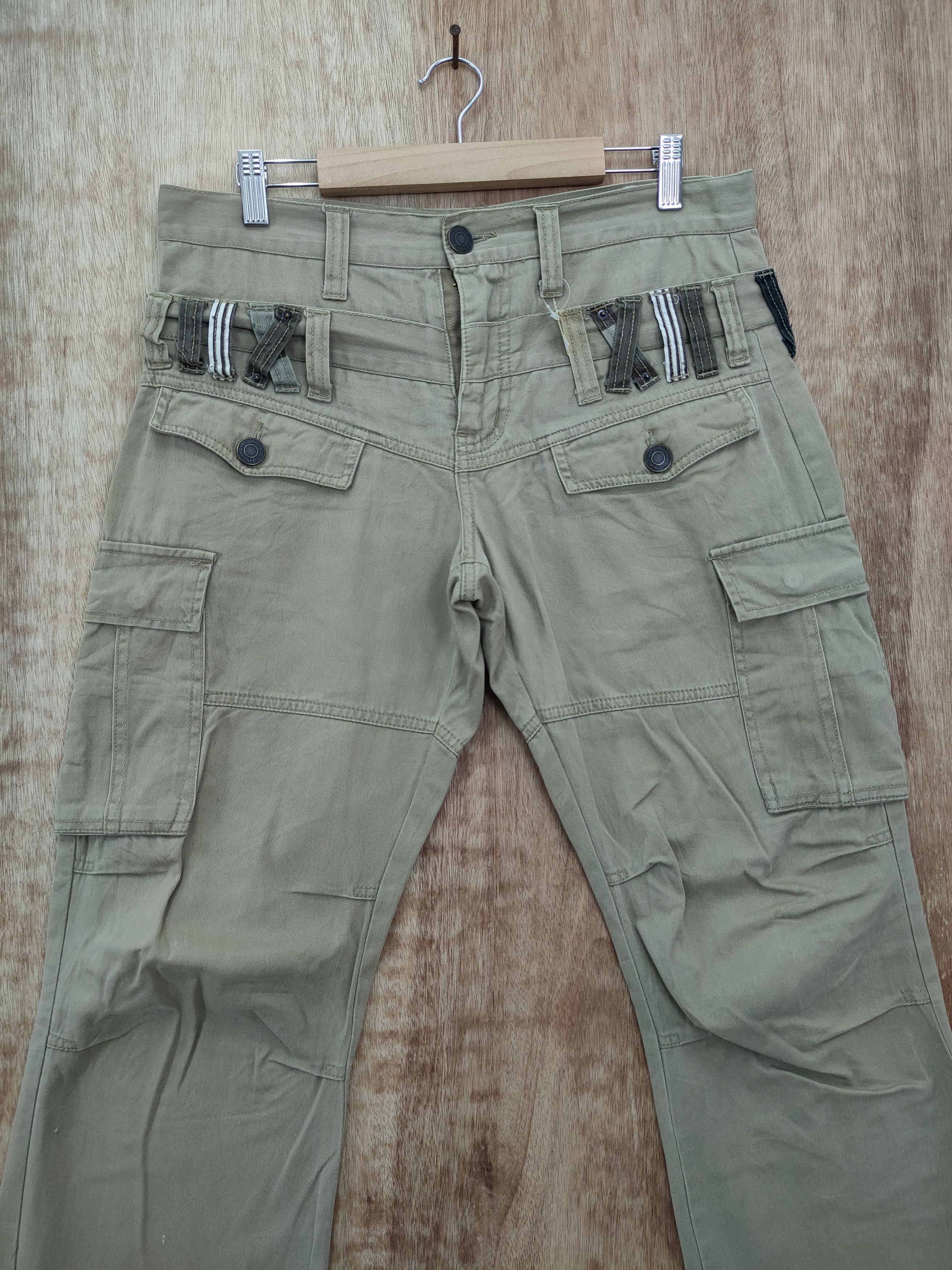 Hypebeast Inner Groove double waist tactical cargo pants #46-183DL Size US 32 / EU 48 - 4 Thumbnail