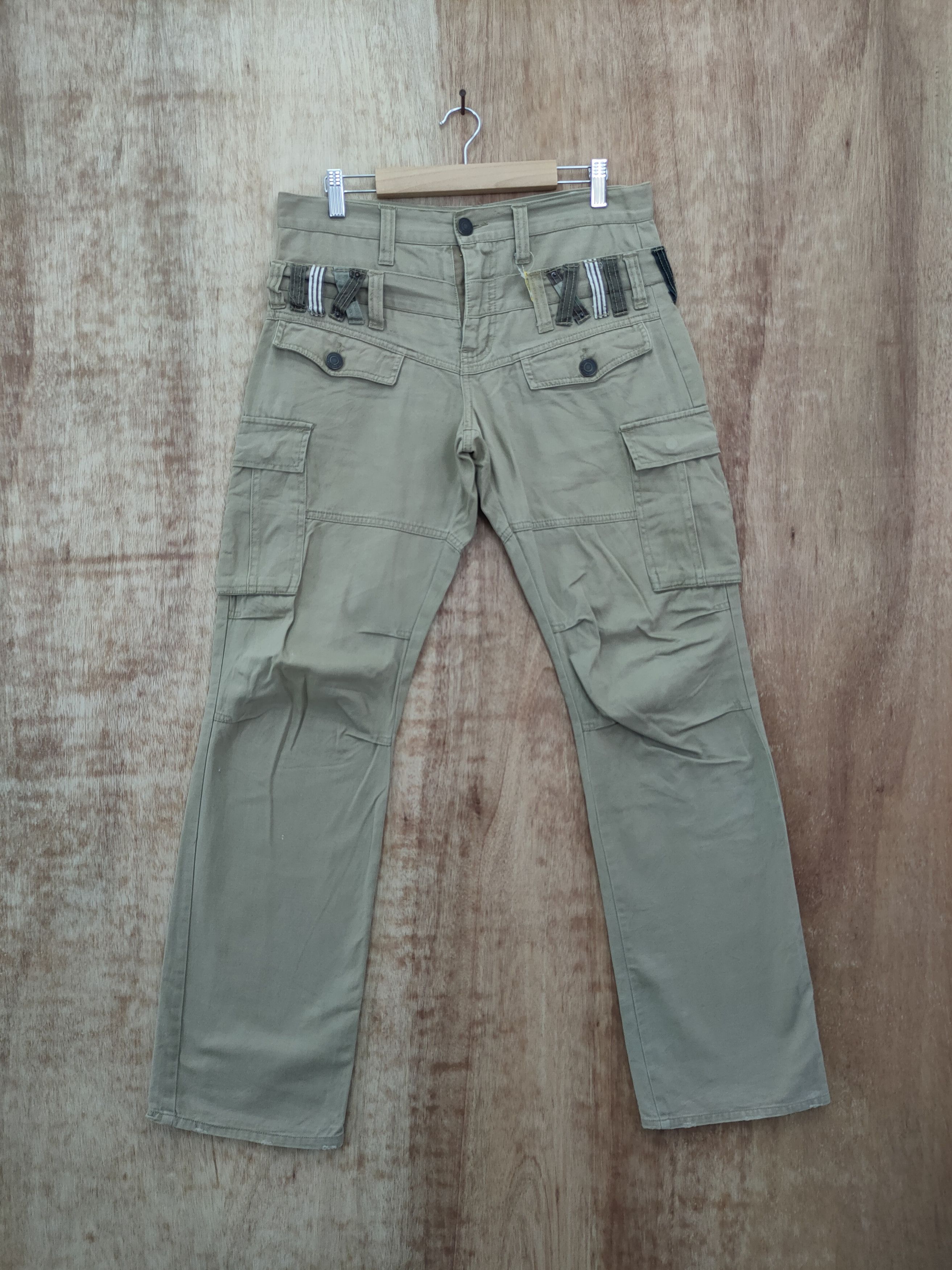 Hypebeast Inner Groove double waist tactical cargo pants #46-183DL Size US 32 / EU 48 - 1 Thumbnail