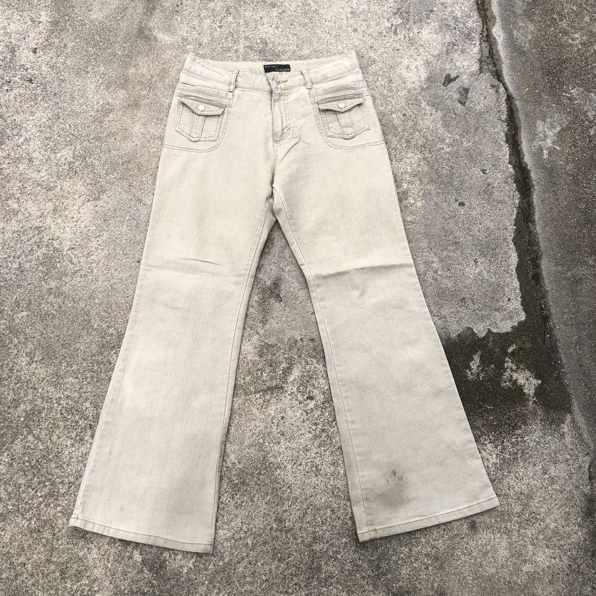 Japanese Brand × Vintage 🔥Rare🔥🇯🇵Witches Sabbath 6 Pocket Flare Boot Cut Bushpants Size US 30 / EU 46 - 1 Thumbnail
