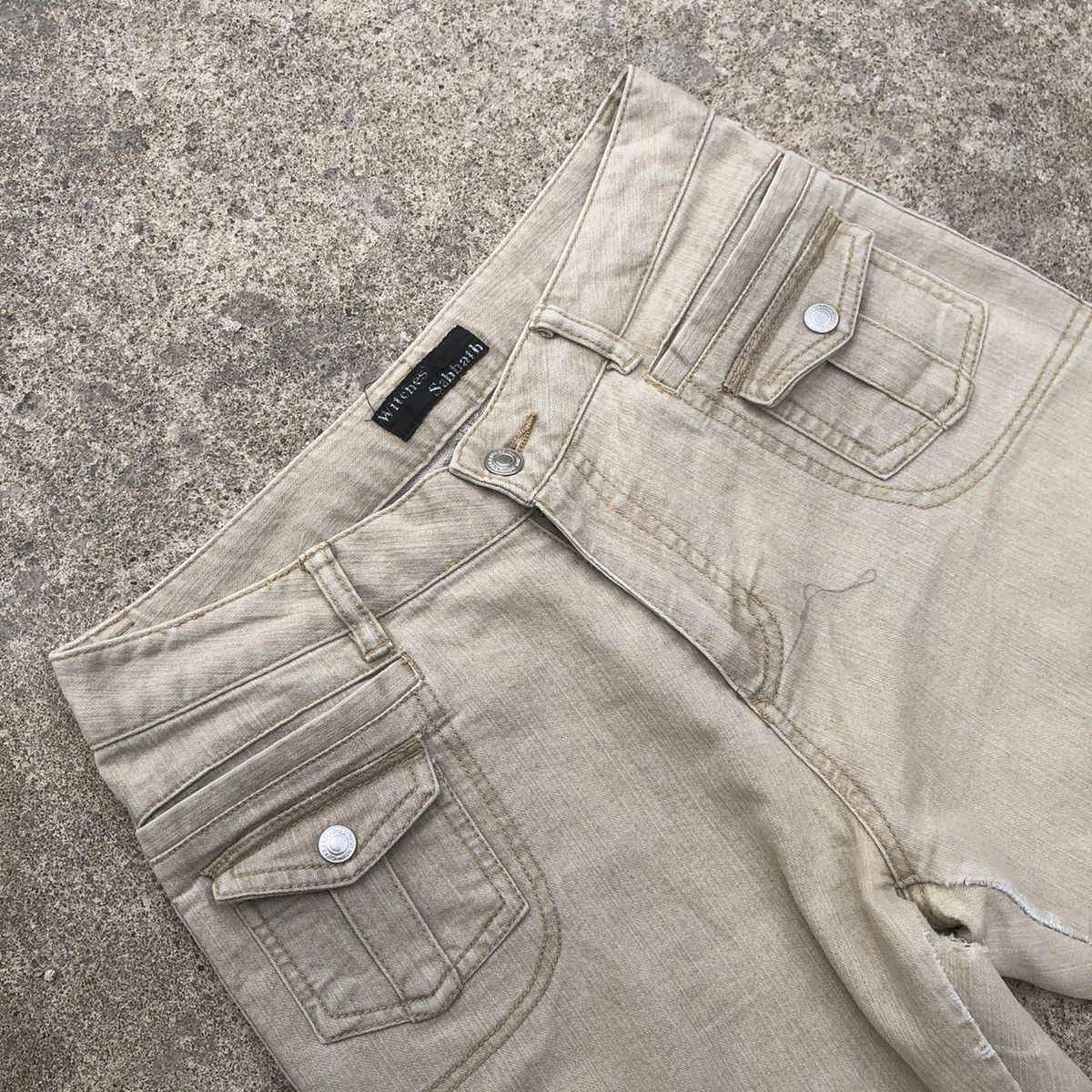 Japanese Brand × Vintage 🔥Rare🔥🇯🇵Witches Sabbath 6 Pocket Flare Boot Cut Bushpants Size US 30 / EU 46 - 12 Thumbnail