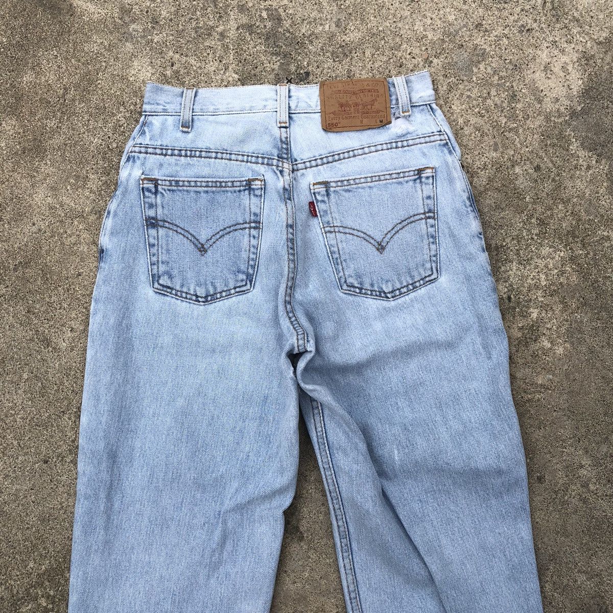 Levi's × Vintage 🔥Rare🔥Levis 550 Stoned Wash Rips Distress Denim Jeans Size US 26 / EU 42 - 5 Thumbnail