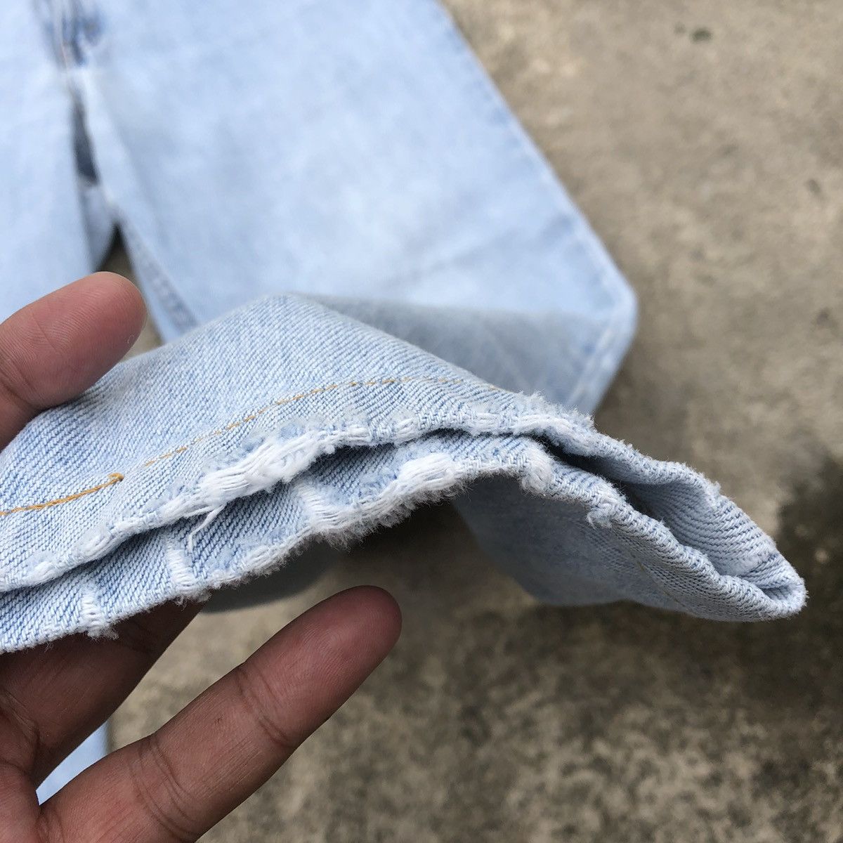Levi's × Vintage 🔥Rare🔥Levis 550 Stoned Wash Rips Distress Denim Jeans Size US 26 / EU 42 - 9 Thumbnail