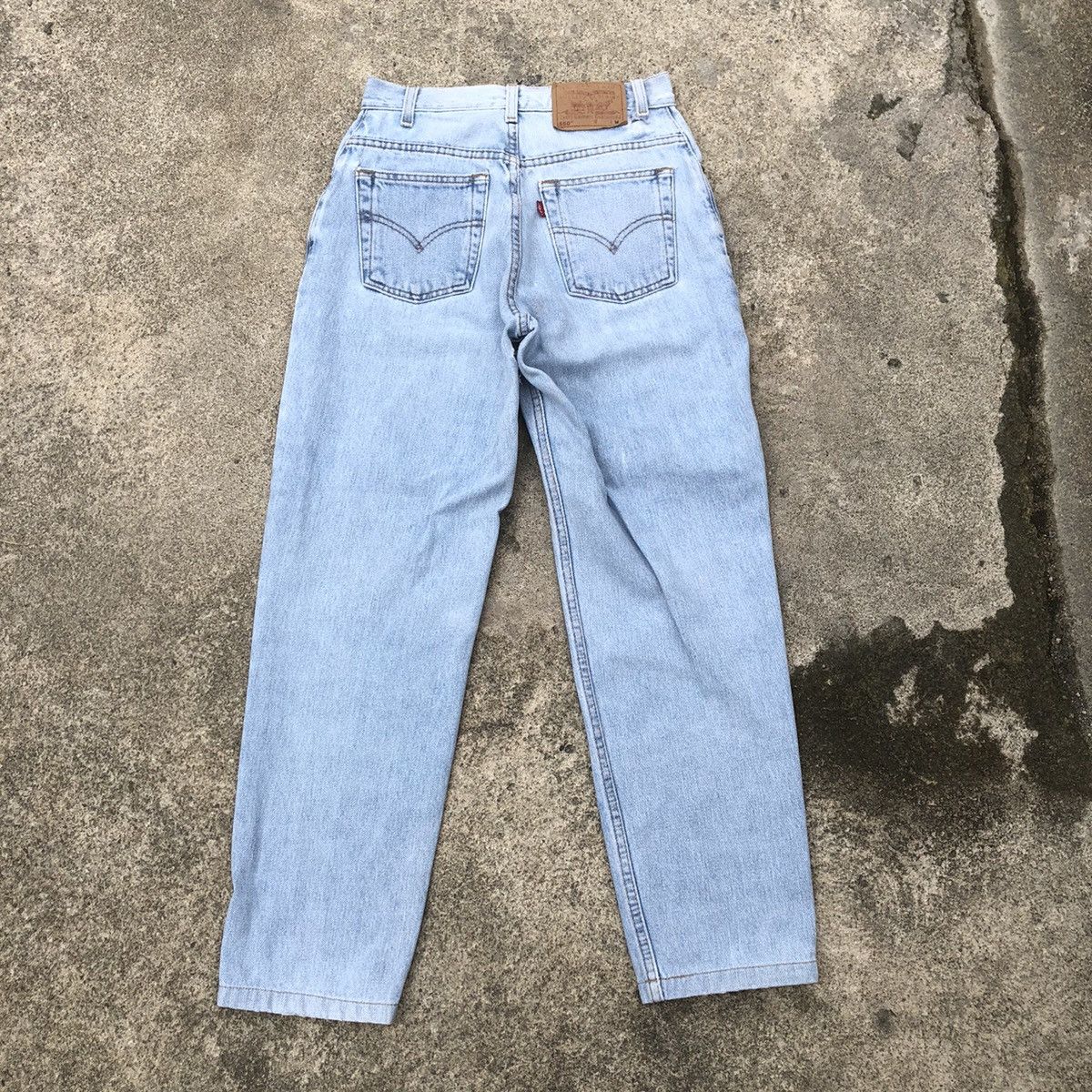 Levi's × Vintage 🔥Rare🔥Levis 550 Stoned Wash Rips Distress Denim Jeans Size US 26 / EU 42 - 4 Thumbnail