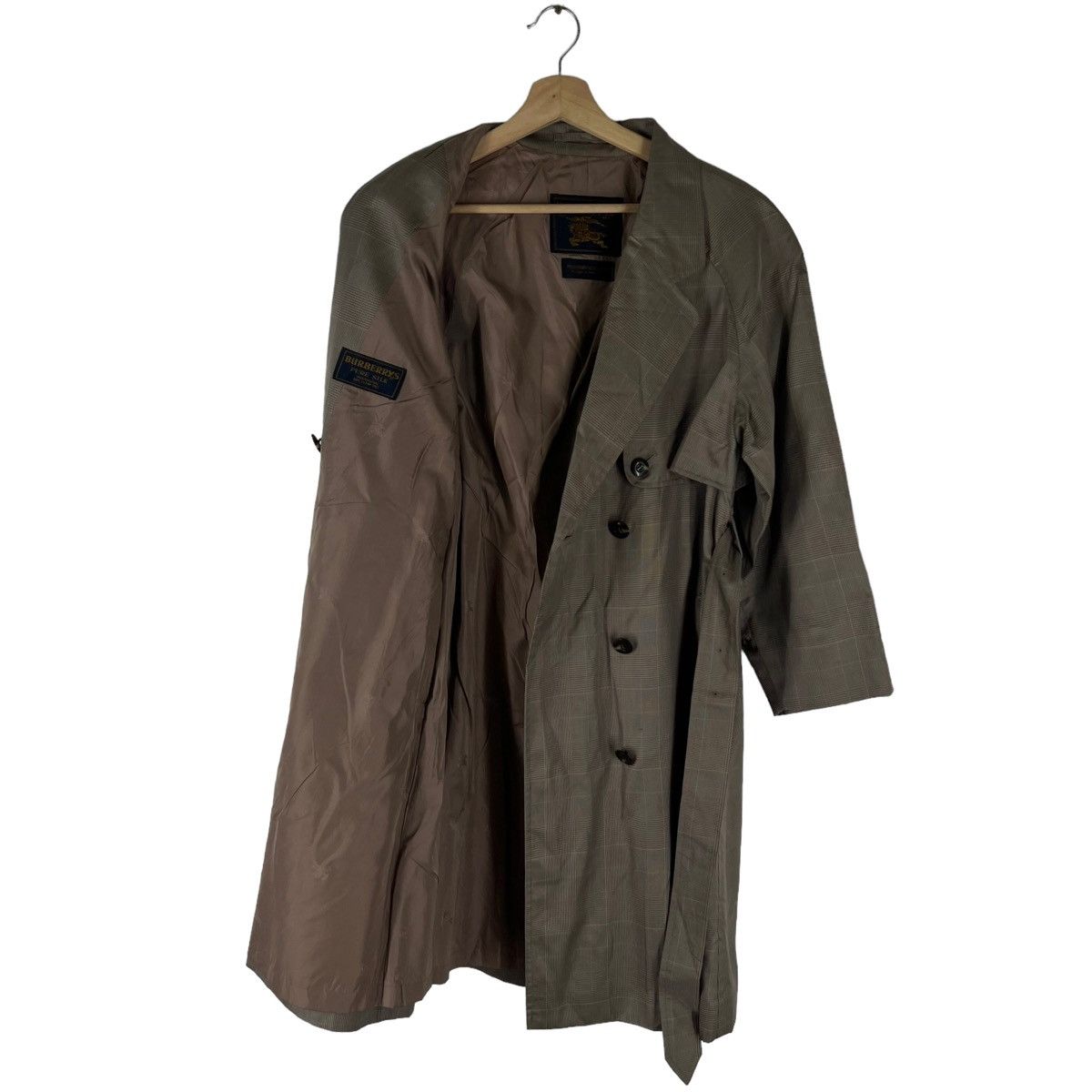 Burberry VINTAGE BURBERRYS PURE SILK LONG JACKET DOUBLE BREAST Size US M / EU 48-50 / 2 - 11 Thumbnail