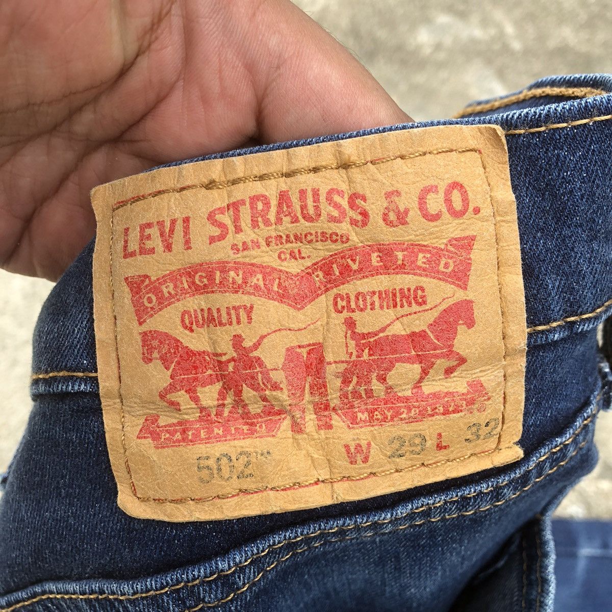 Levi's × Vintage 🔥Rare🔥Levis 502 Stoned Wash Rips Distress Denim Jeans Size US 30 / EU 46 - 12 Thumbnail