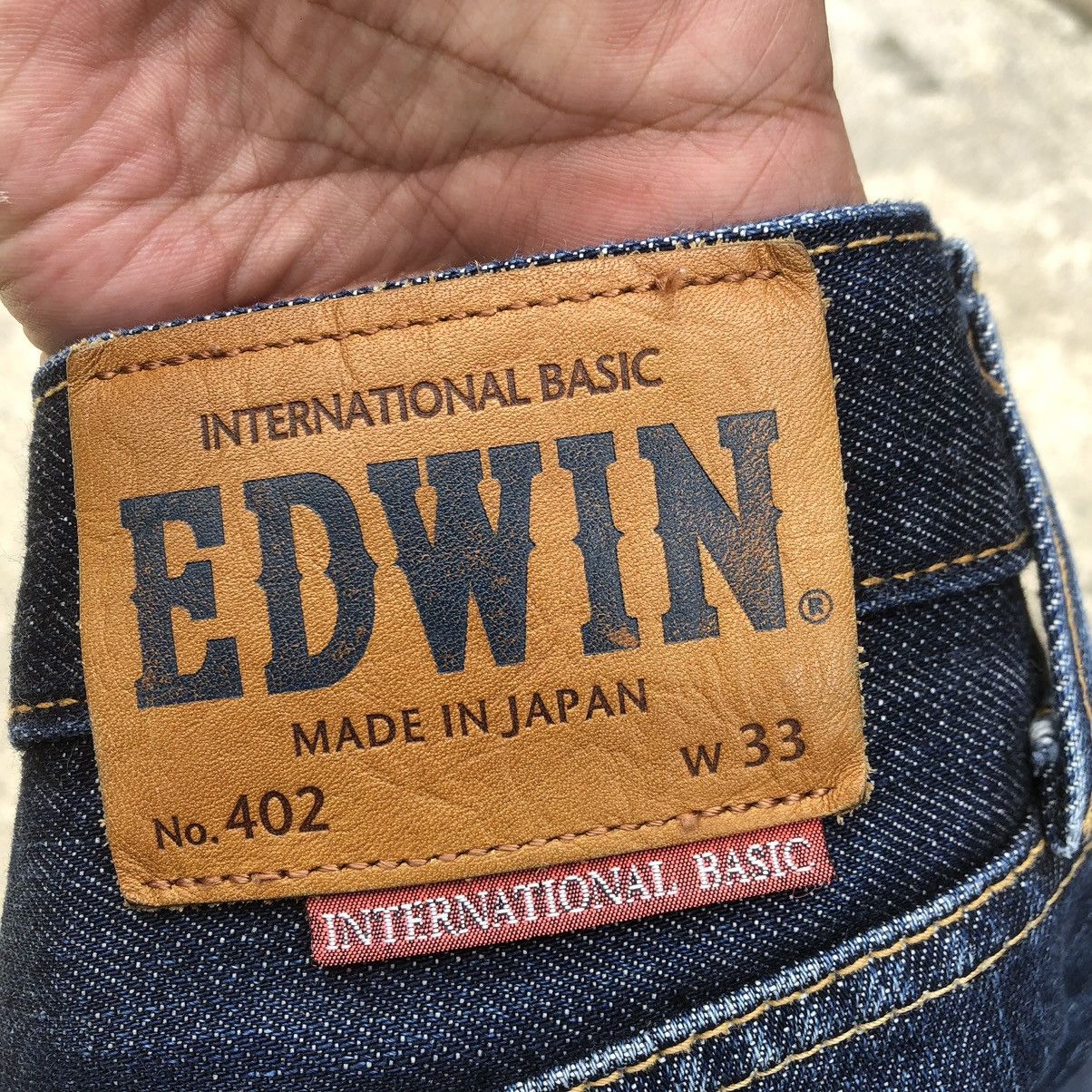 Edwin × Vintage 🔥Rare🔥Edwin 402 Stoned Wash Rips Distress Denim Jeans Size US 34 / EU 50 - 14 Thumbnail
