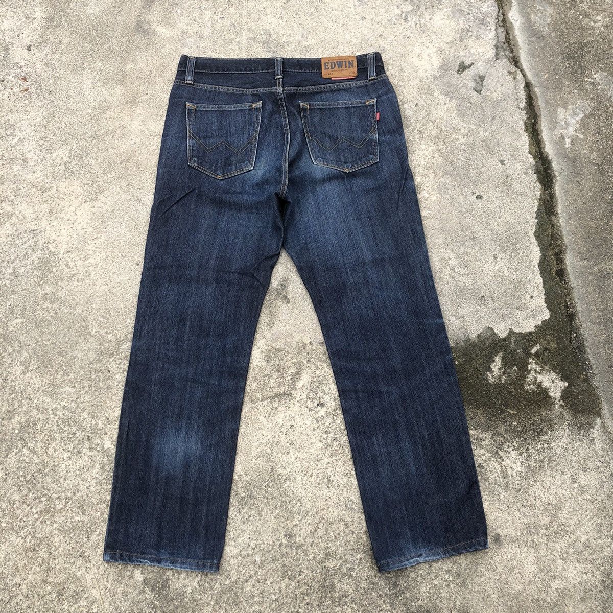 Edwin × Vintage 🔥Rare🔥Edwin 402 Stoned Wash Rips Distress Denim Jeans Size US 34 / EU 50 - 4 Thumbnail