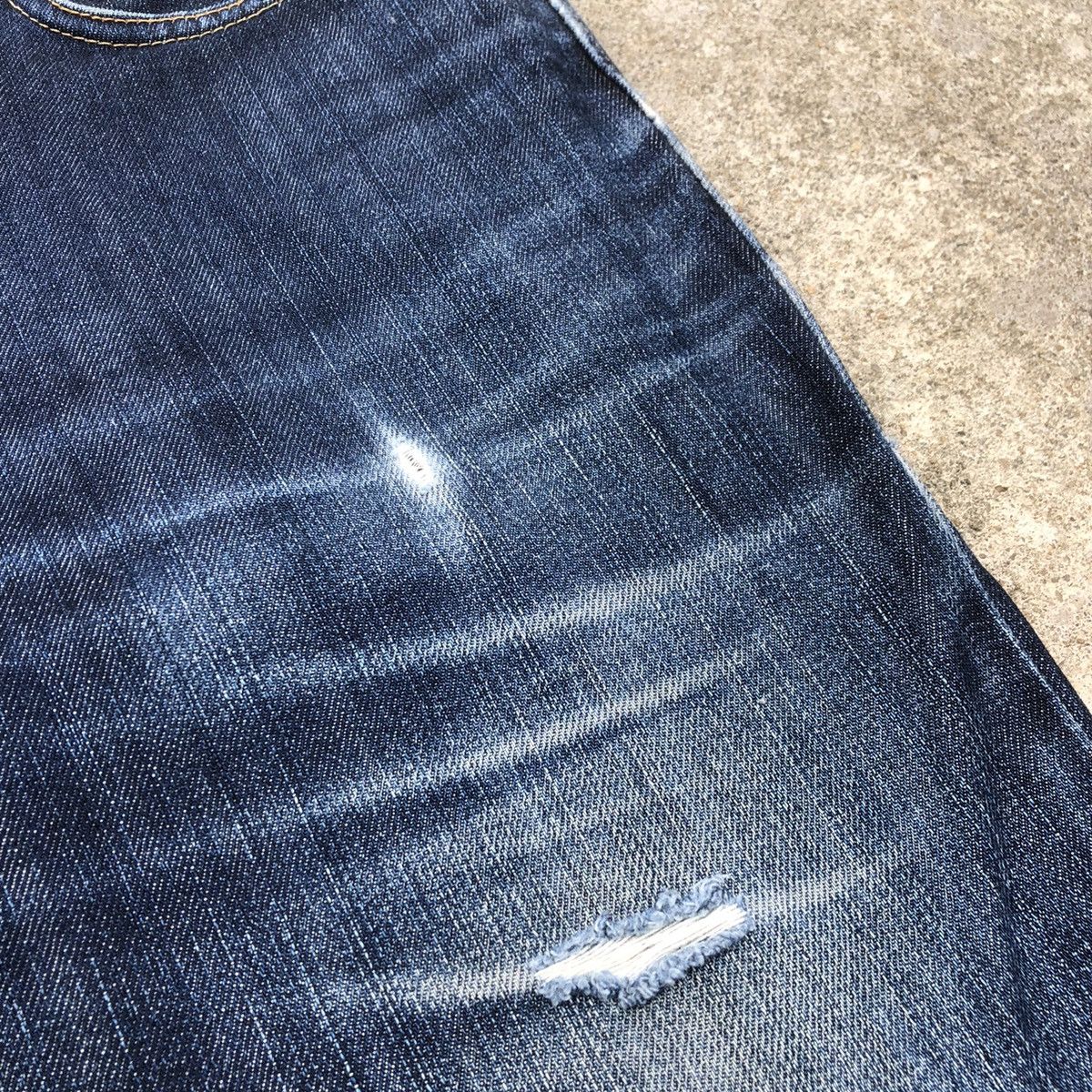 Edwin × Vintage 🔥Rare🔥Edwin 402 Stoned Wash Rips Distress Denim Jeans Size US 34 / EU 50 - 10 Thumbnail