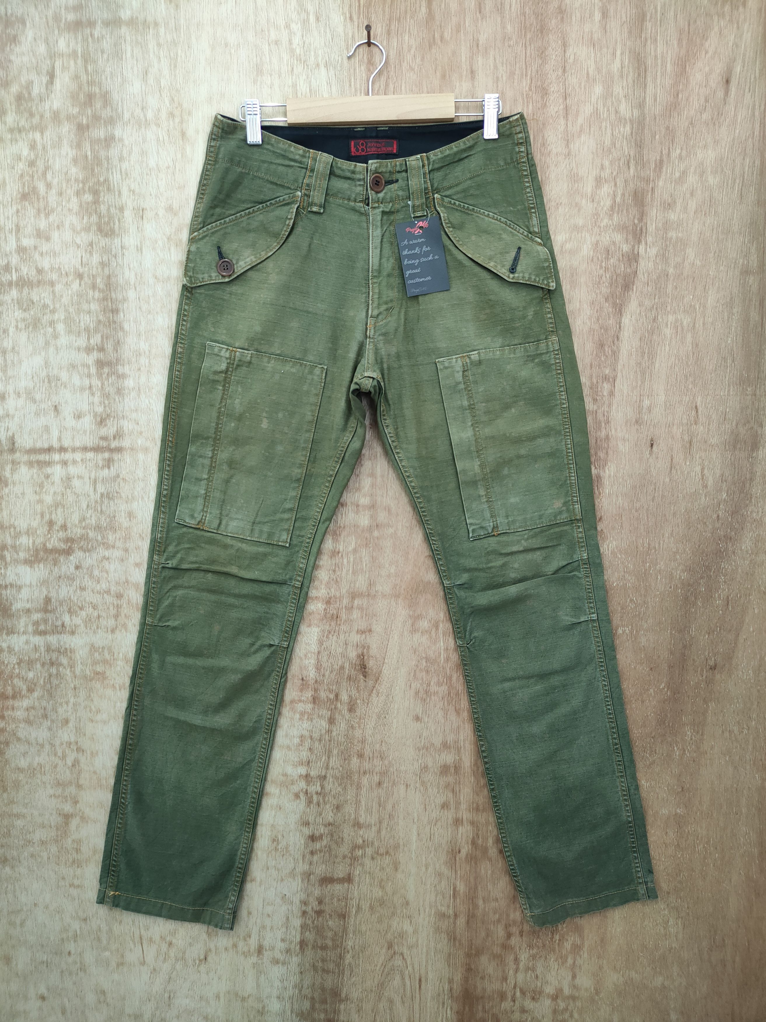 Japanese Brand John Bull Japan multipocket tactical cargo pants #46-055DL Size US 30 / EU 46 - 1 Thumbnail