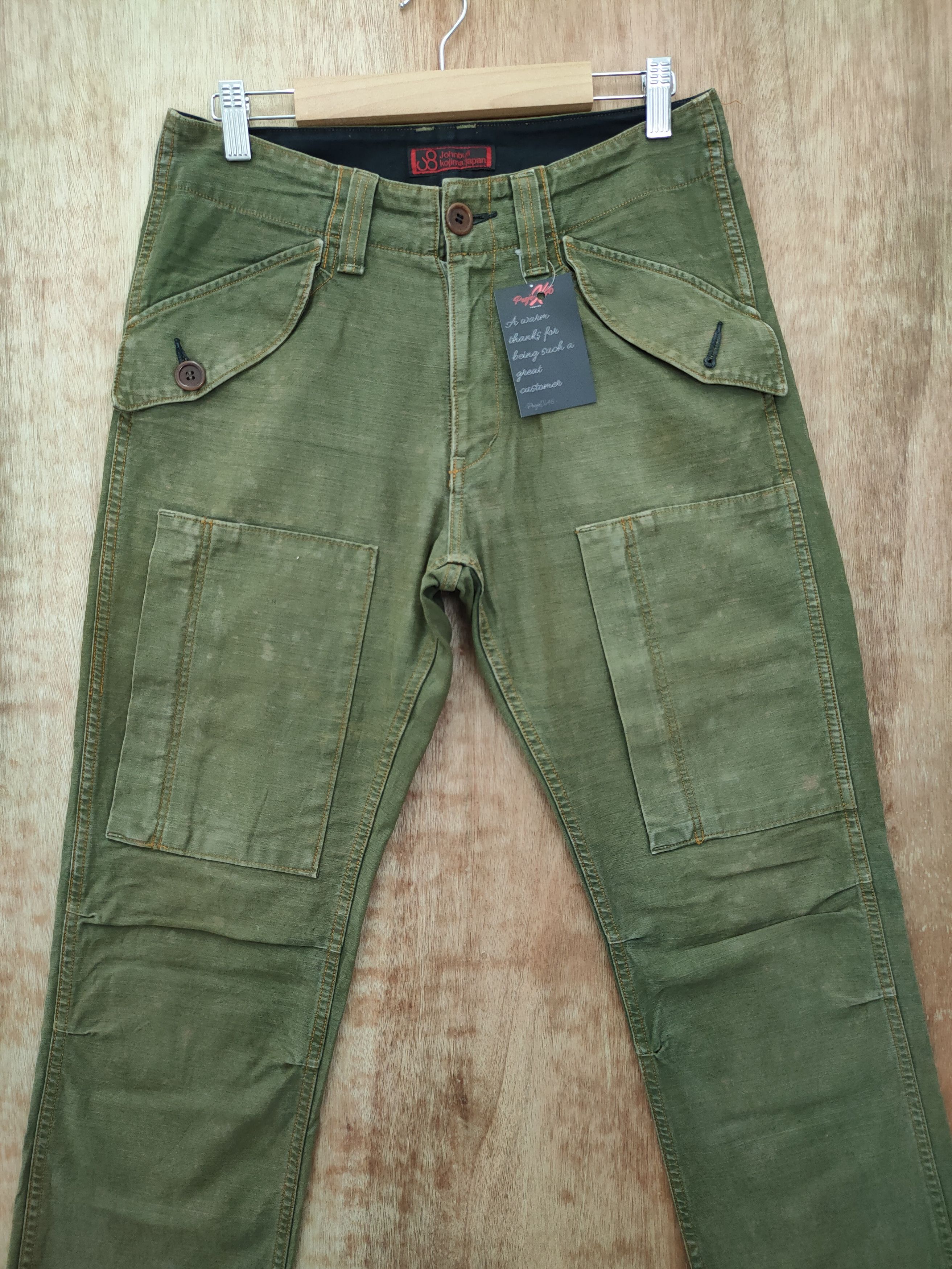 Japanese Brand John Bull Japan multipocket tactical cargo pants #46-055DL Size US 30 / EU 46 - 4 Thumbnail