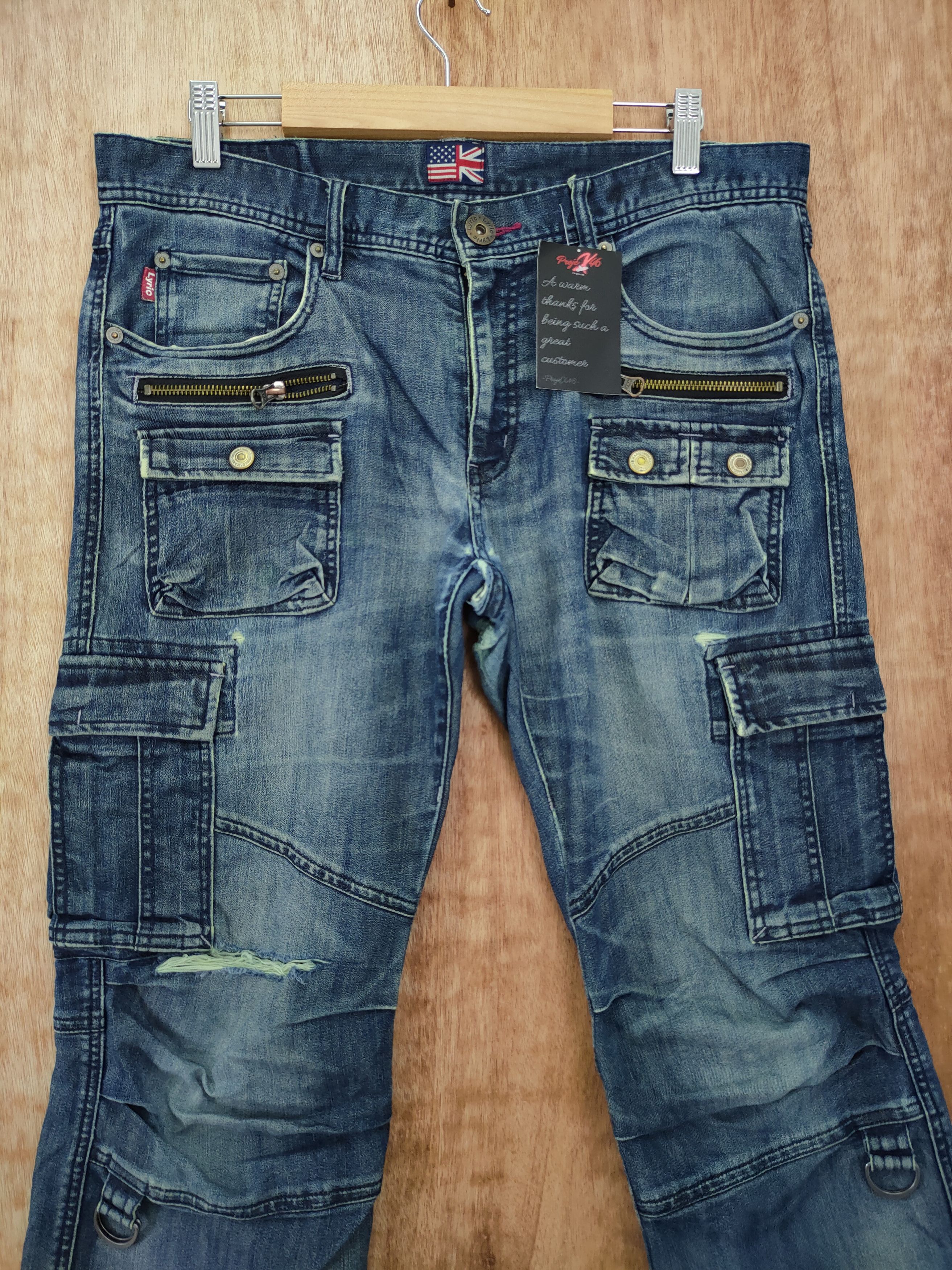 Grailed DL Lyric distressed denim multipocket cargo pants #46-103T Size US 32 / EU 48 - 3 Thumbnail