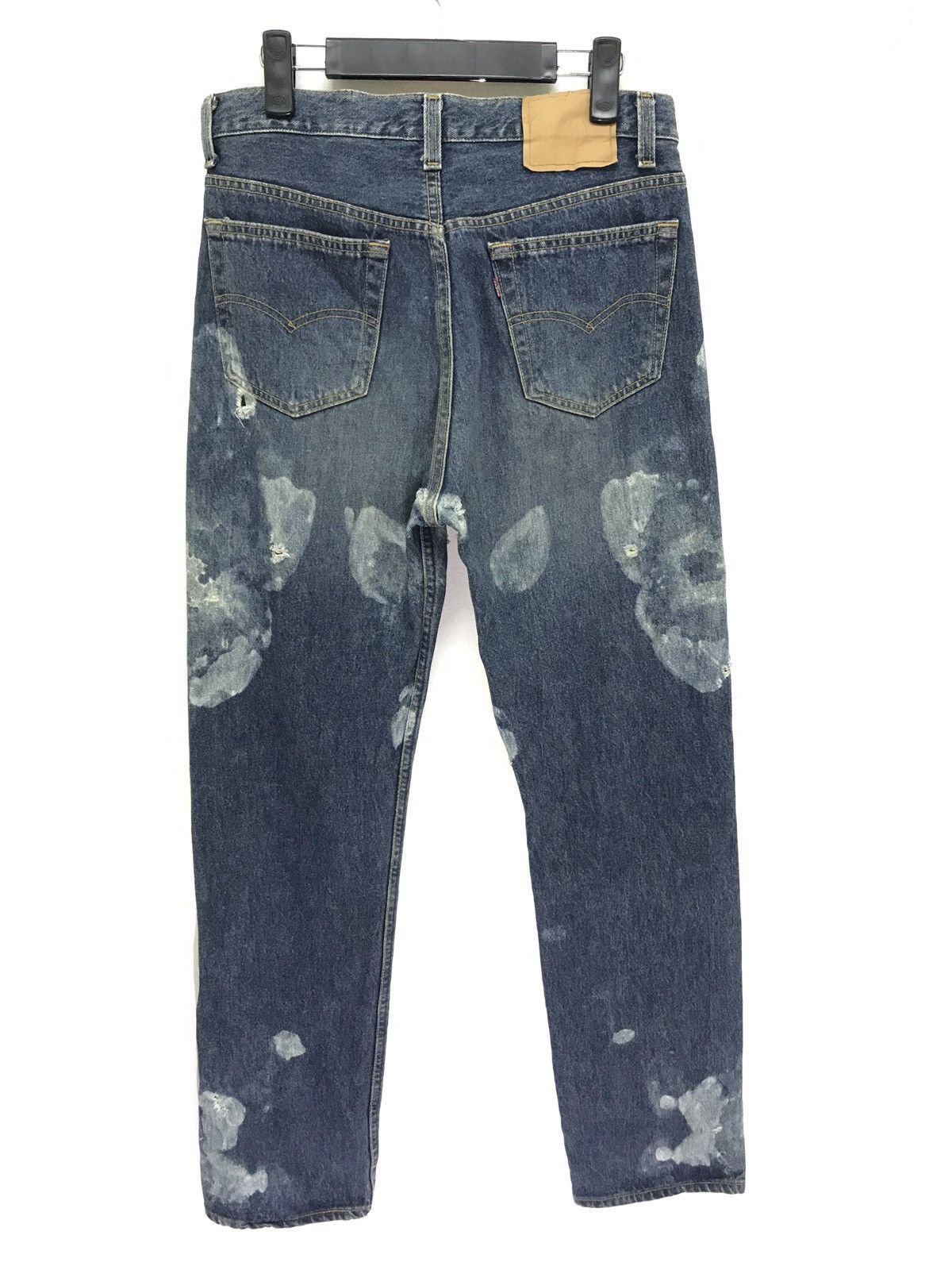 Levi's Vtg 90s Levi’s 501 Distressed Denim Bleach Regular Size US 31 - 6 Thumbnail