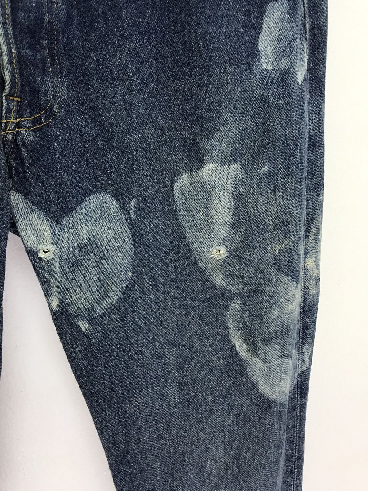 Levi's Vtg 90s Levi’s 501 Distressed Denim Bleach Regular Size US 31 - 4 Thumbnail