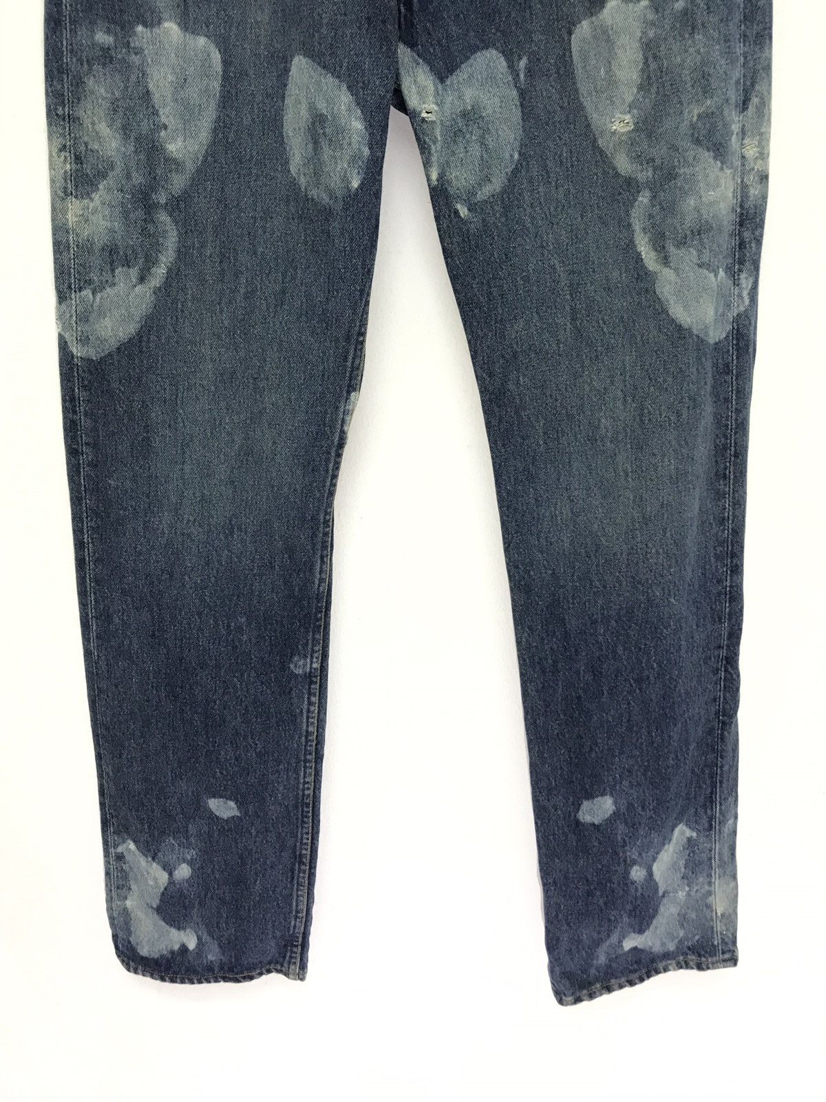 Levi's Vtg 90s Levi’s 501 Distressed Denim Bleach Regular Size US 31 - 2 Thumbnail