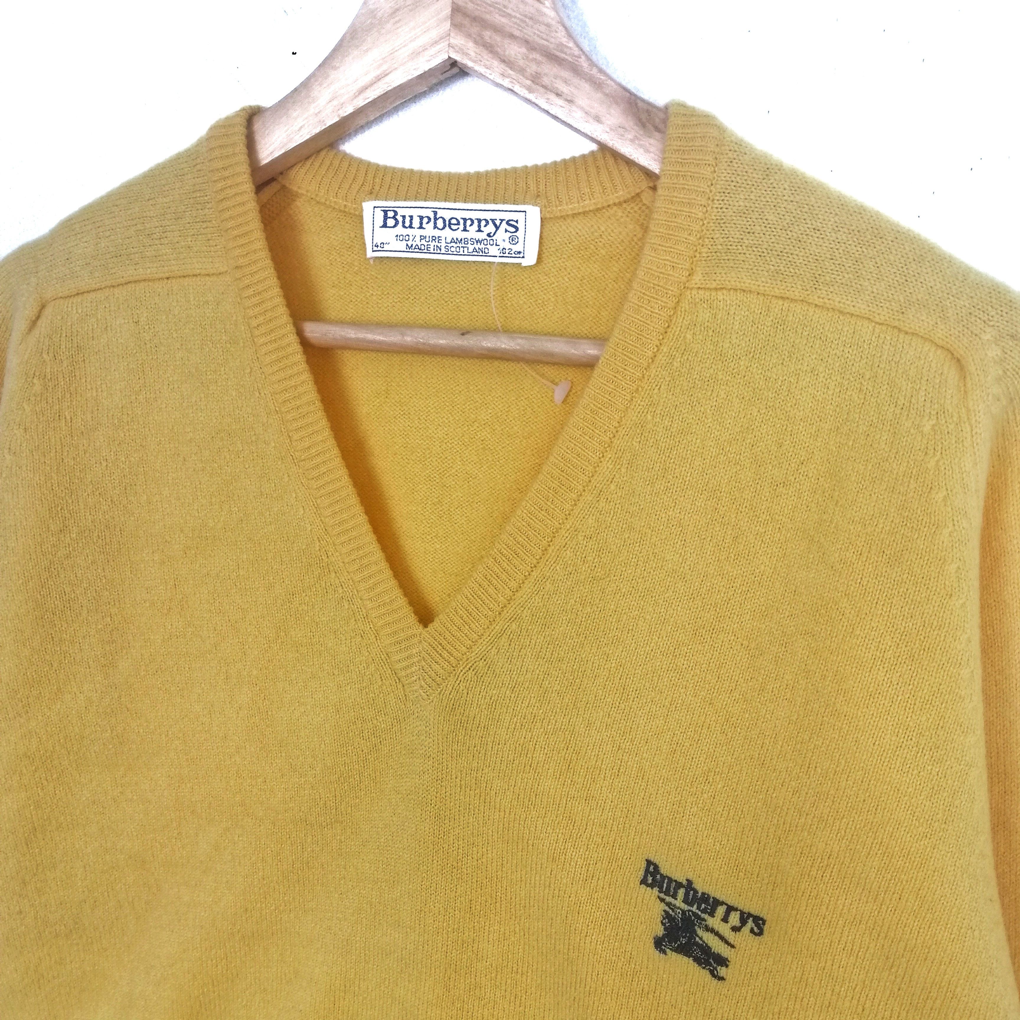 Burberry 🔥Vintage BURBERRYS Lambswool Sweater 90s Size US S / EU 44-46 / 1 - 2 Thumbnail