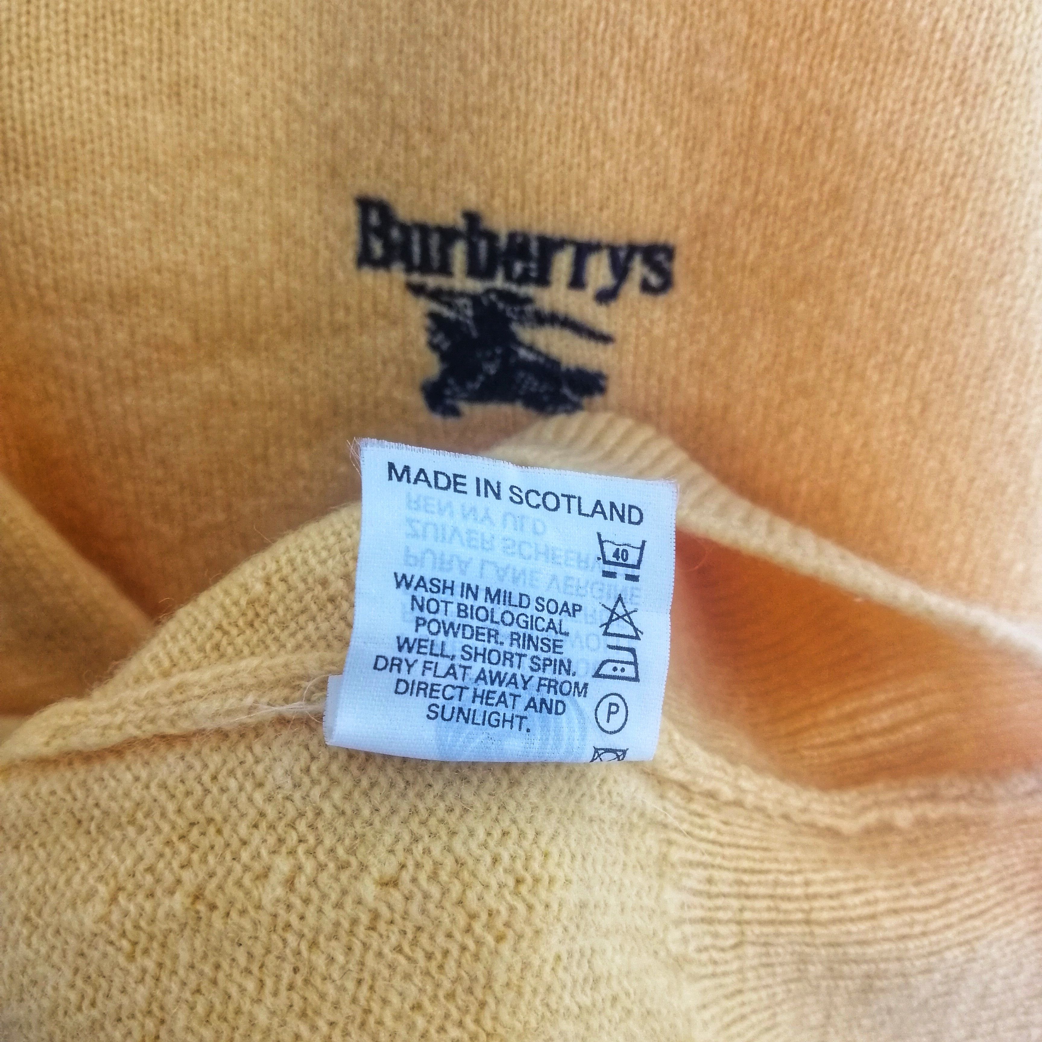 Burberry 🔥Vintage BURBERRYS Lambswool Sweater 90s Size US S / EU 44-46 / 1 - 4 Thumbnail