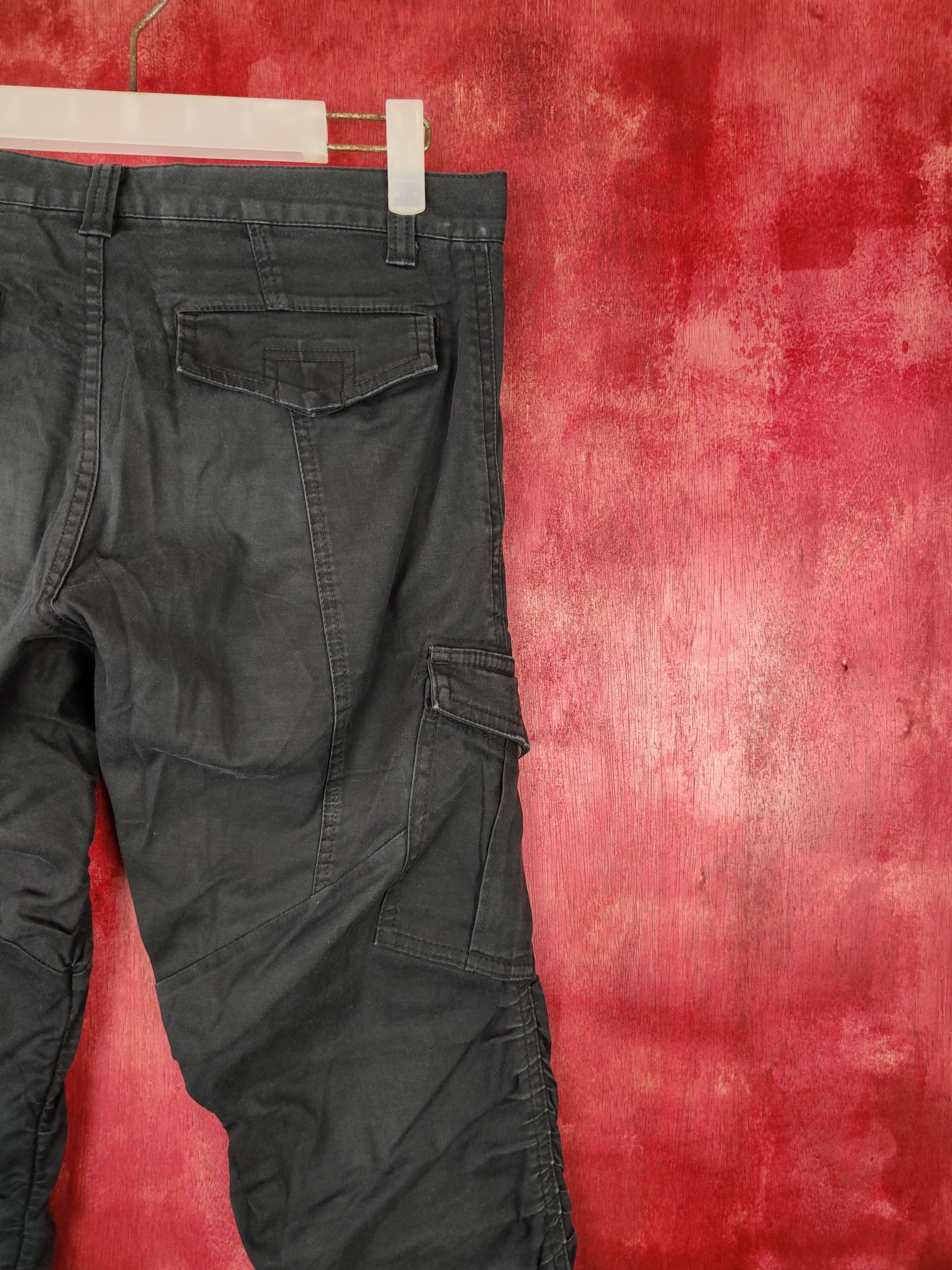 Tornado Mart Tornado Mart Black Multi Pocket spring Cargo Pants #4906 Size 29" - 11 Thumbnail