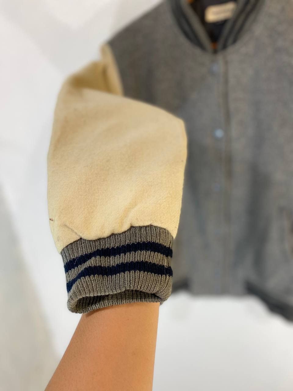 Japanese Brand Vintage Varsity Jacket Fully Wool Nice Design Size US M / EU 48-50 / 2 - 6 Thumbnail