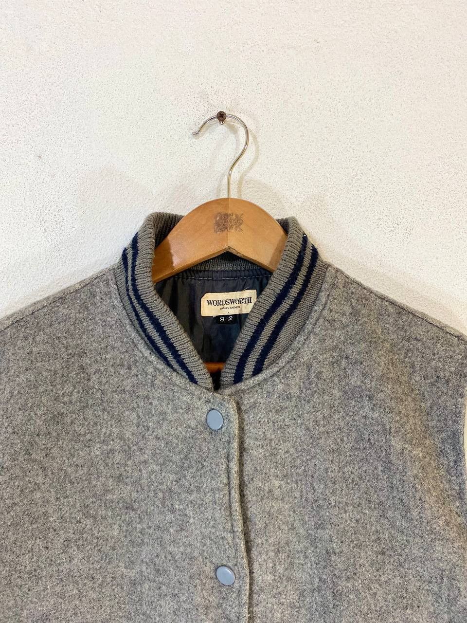 Japanese Brand Vintage Varsity Jacket Fully Wool Nice Design Size US M / EU 48-50 / 2 - 5 Thumbnail