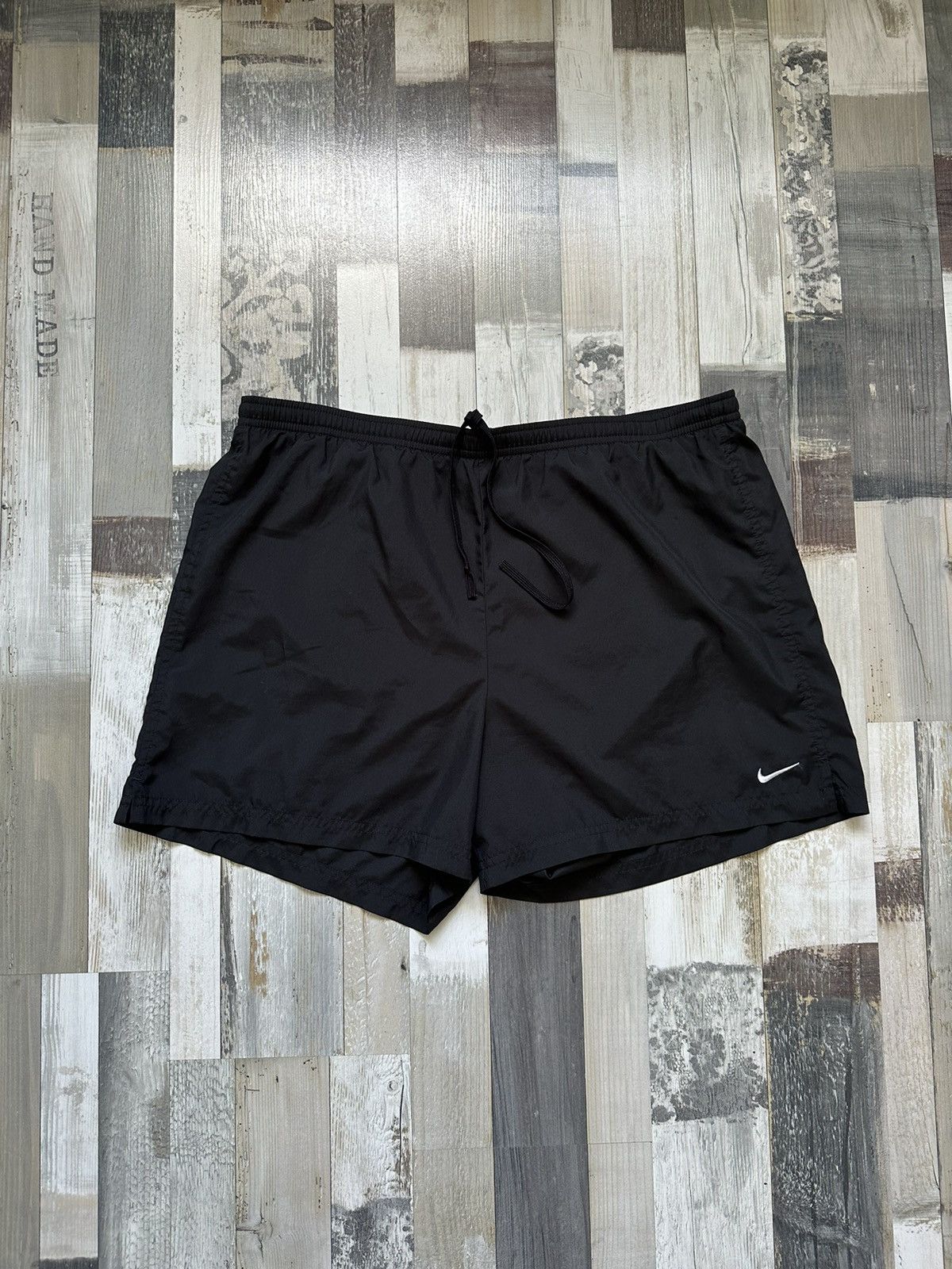 2000'S Nike Swim Shorts, Men's XL Nylon navy blue type Vintage Second Hand