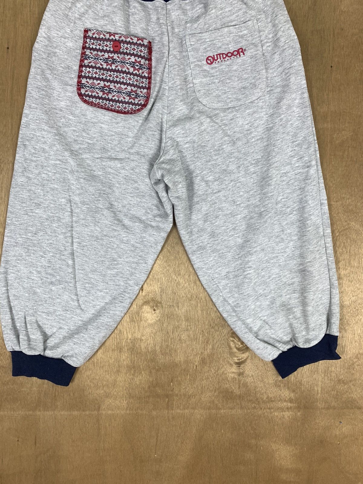 Japanese Brand OUTDOOR PRODUCT Navajo Art Patchwork Short Sweatpant Jogger Size US 29 - 11 Thumbnail