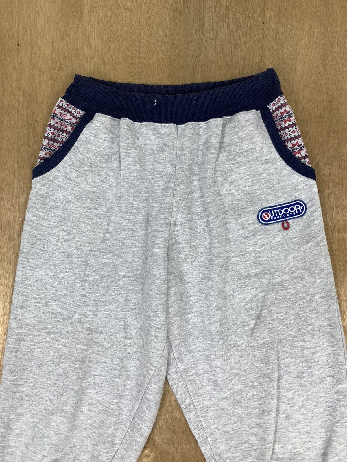 Japanese Brand OUTDOOR PRODUCT Navajo Art Patchwork Short Sweatpant Jogger Size US 29 - 3 Thumbnail