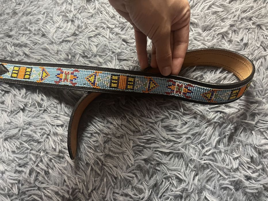 Vintage Circle Y of Yoakum handmade in Texas USA leather belt 96cm