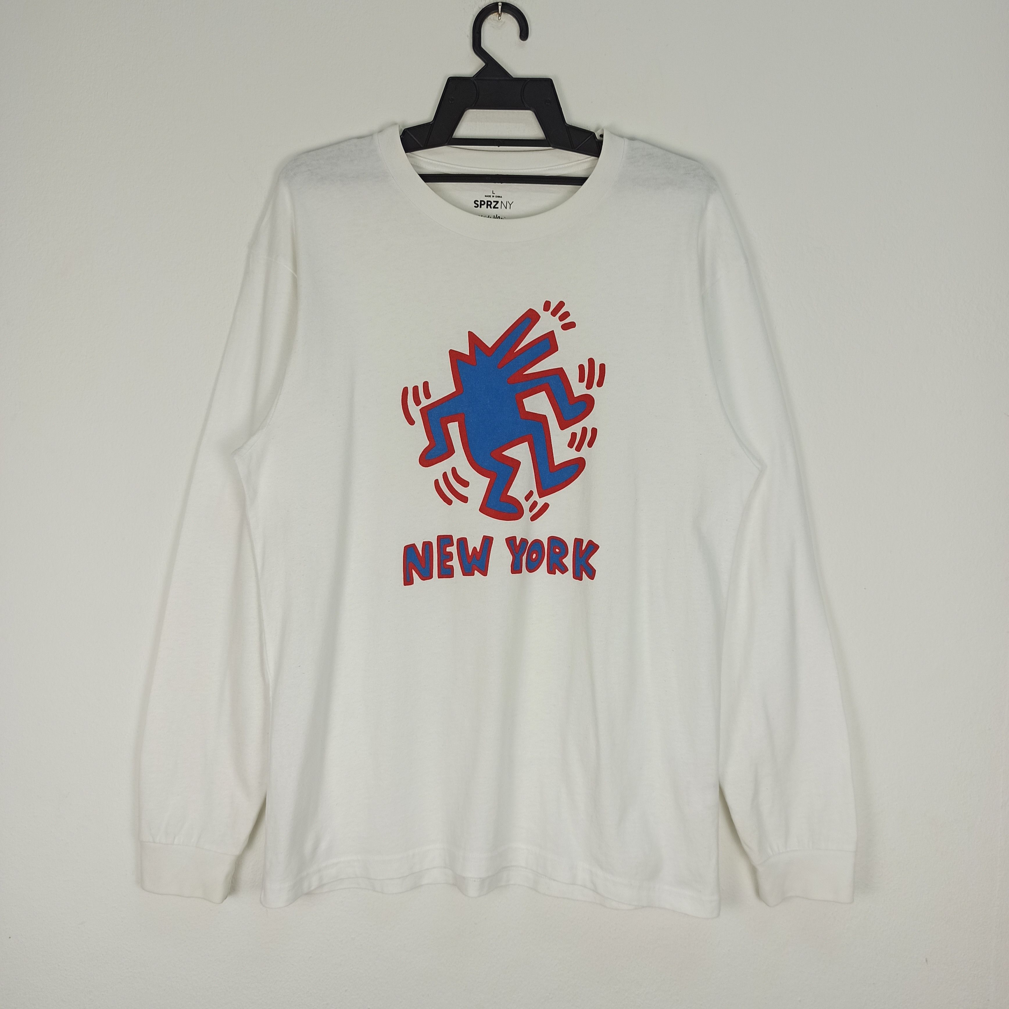 Keith Haring Keith Haring New York X Uniqlo Long Sleeve Tshirt Size US L / EU 52-54 / 3 - 1 Thumbnail