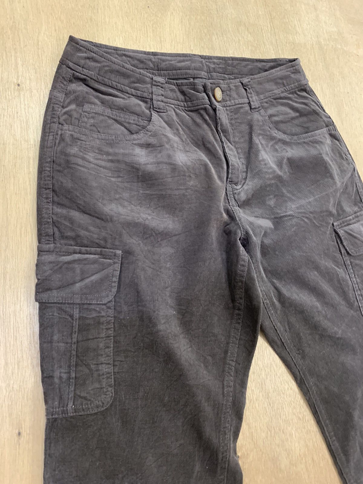 Japanese Brand JAPANESE Rare Hickory Corduroy Casual Denim Jean Cargo Pant Size US 29 - 6 Thumbnail