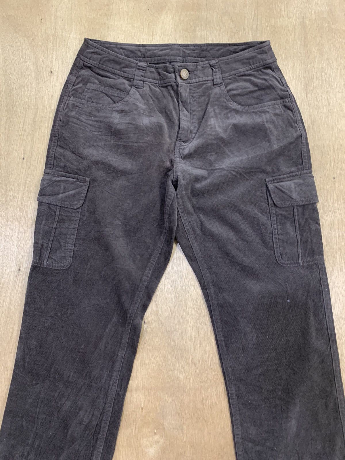 Japanese Brand JAPANESE Rare Hickory Corduroy Casual Denim Jean Cargo Pant Size US 29 - 4 Thumbnail