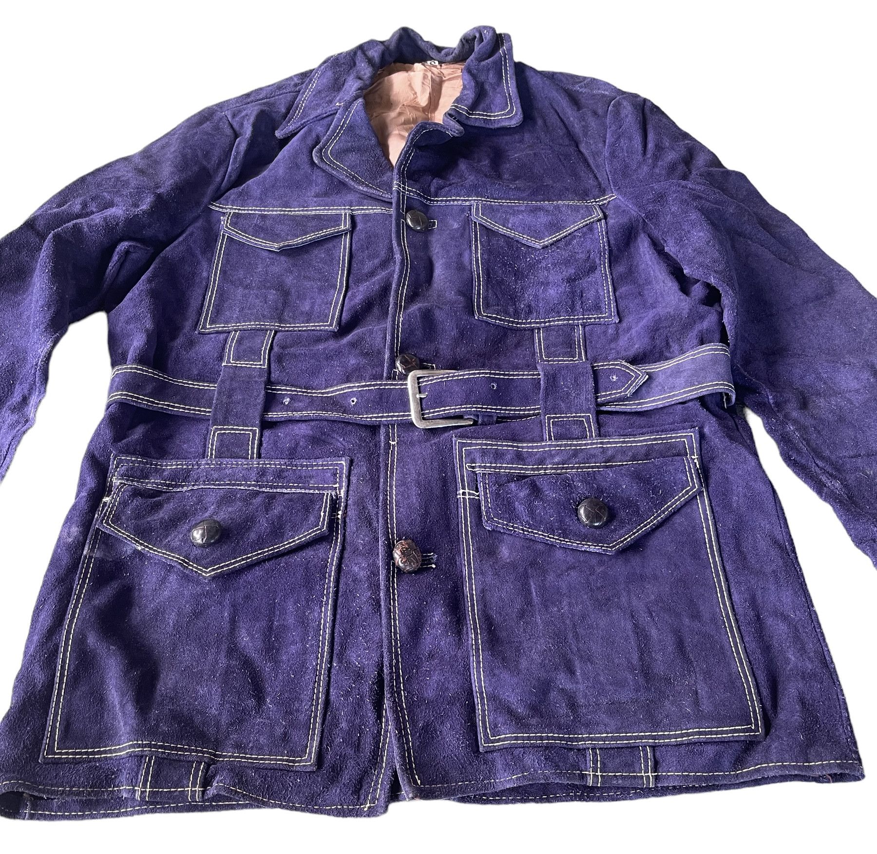 Vintage VINTAGE UNBRAND LEATHER JACKET CUSTOM Size US M / EU 48-50 / 2 - 3 Thumbnail