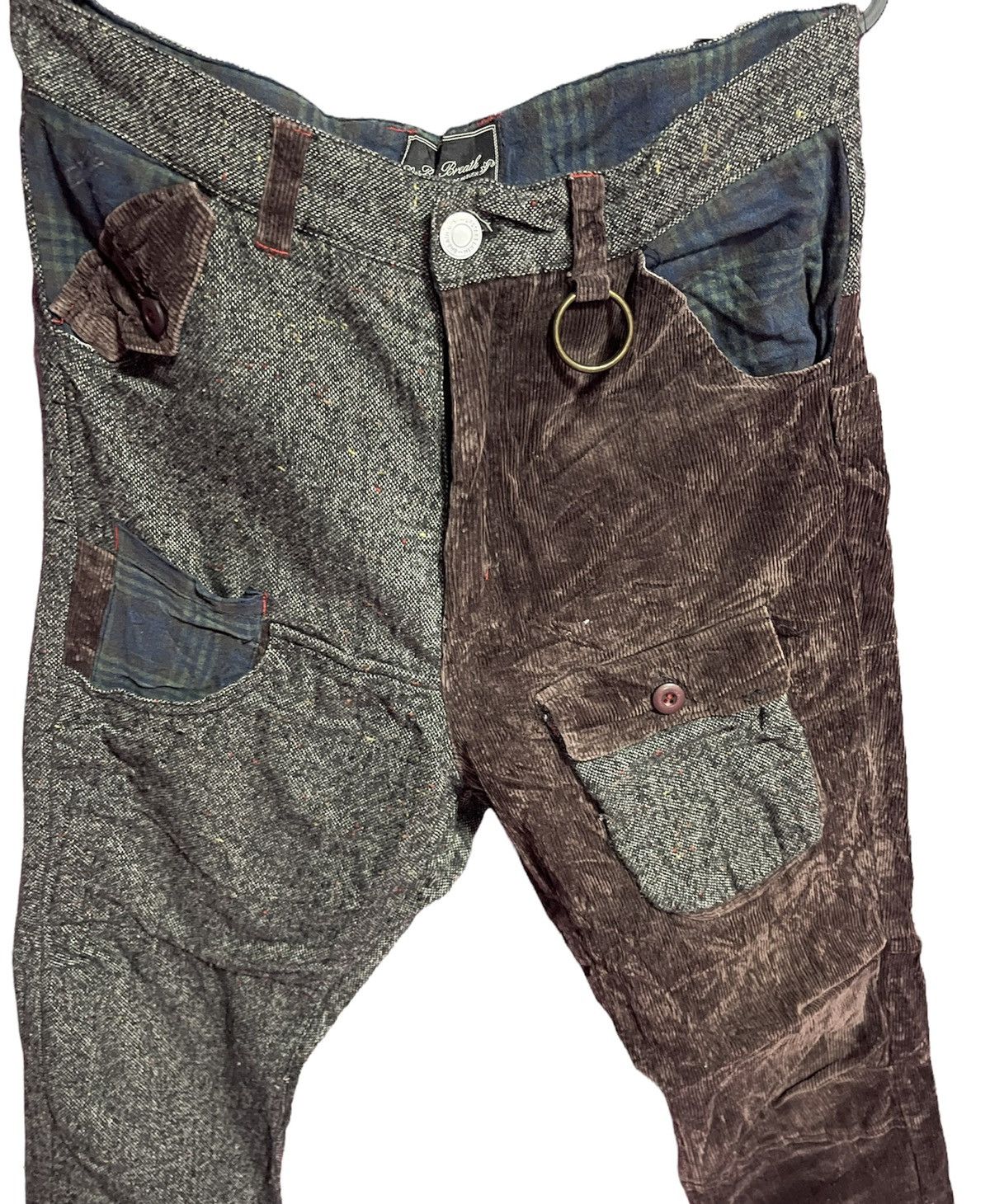 Japanese Brand BREATH PANTS PATCWORK WOOL JAPAN Size US 32 / EU 48 - 4 Thumbnail