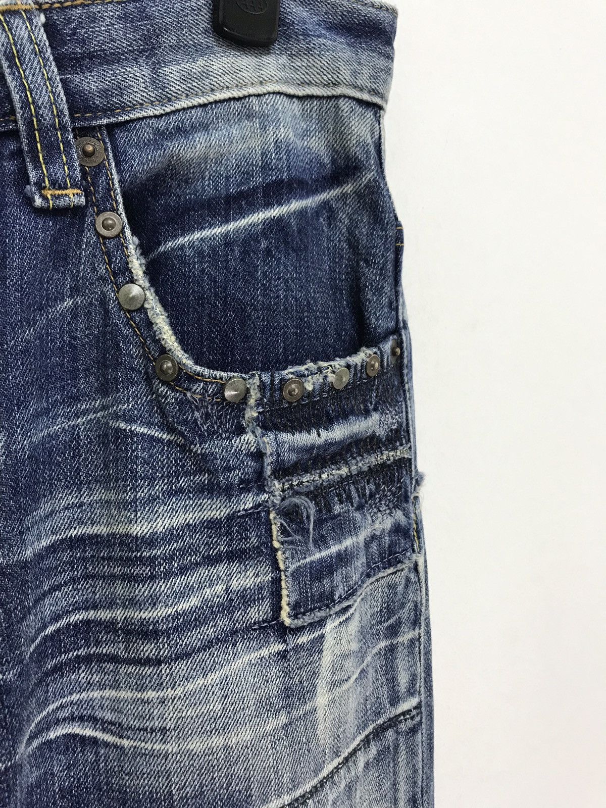 Japanese Brand Slim Jeans Japanese Boro Denim by Re/D.C Patchwork Size US 30 / EU 46 - 6 Thumbnail