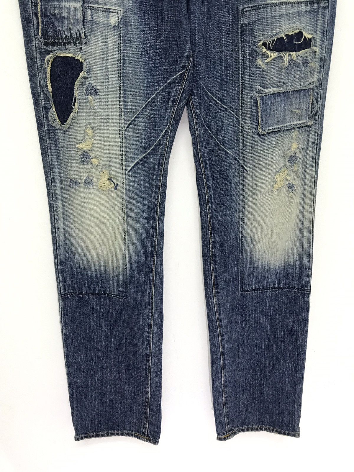 Japanese Brand Slim Jeans Japanese Boro Denim by Re/D.C Patchwork Size US 30 / EU 46 - 3 Thumbnail