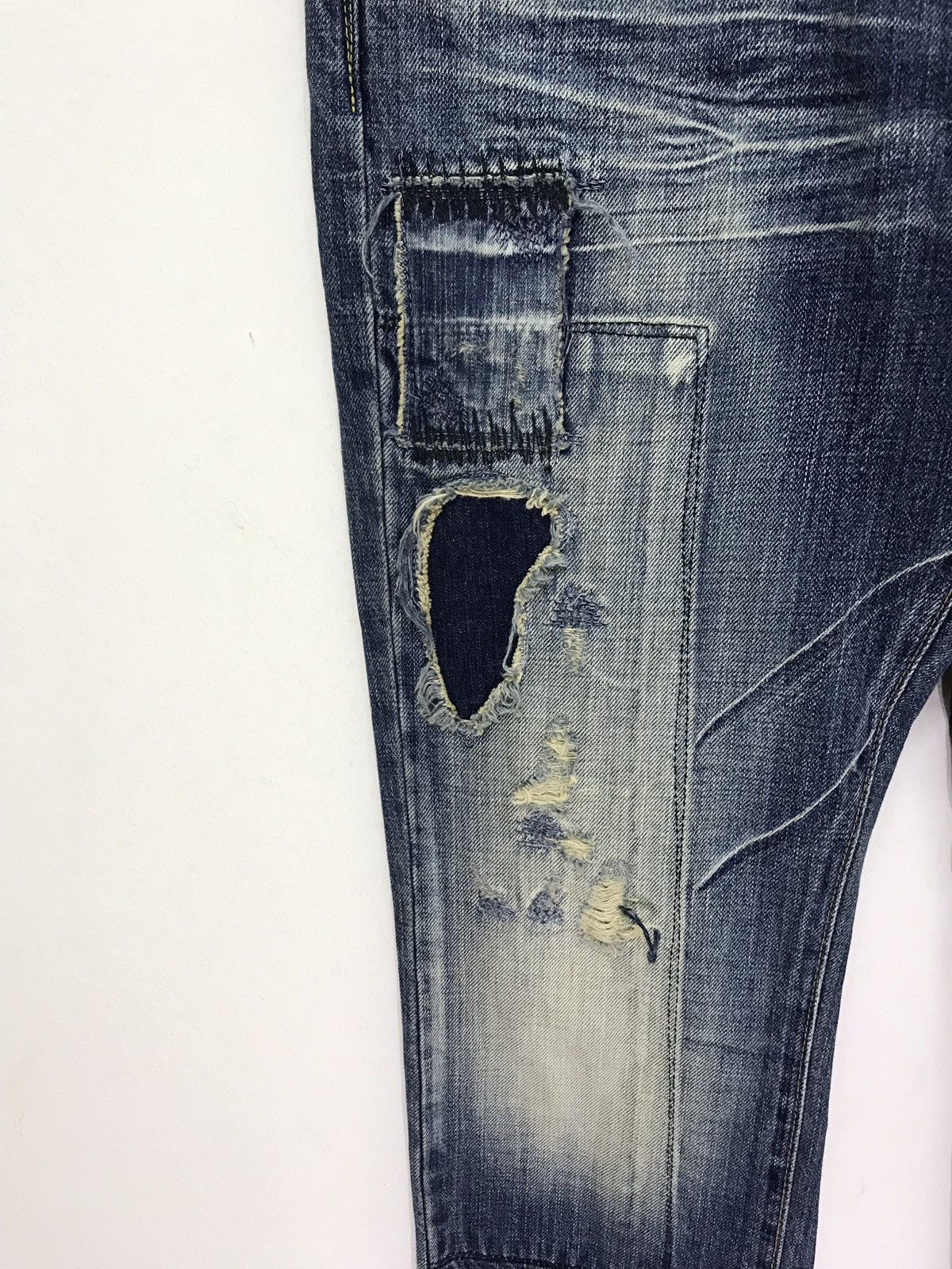 Japanese Brand Slim Jeans Japanese Boro Denim by Re/D.C Patchwork Size US 30 / EU 46 - 5 Thumbnail