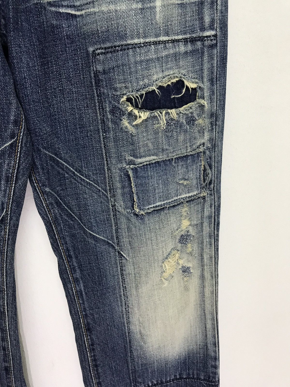 Japanese Brand Slim Jeans Japanese Boro Denim by Re/D.C Patchwork Size US 30 / EU 46 - 4 Thumbnail