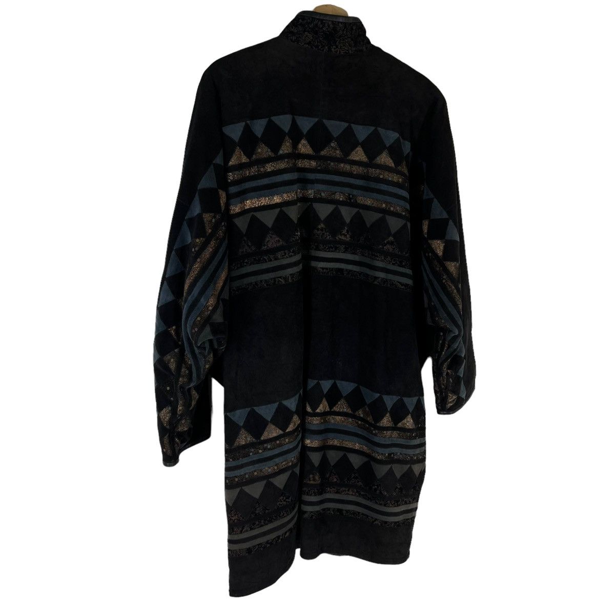 Japanese Brand VINTAGE LEATHER JACKET ZASPEL JAPAN AZTEC NAVAJO DESIGN Size US L / EU 52-54 / 3 - 7 Thumbnail