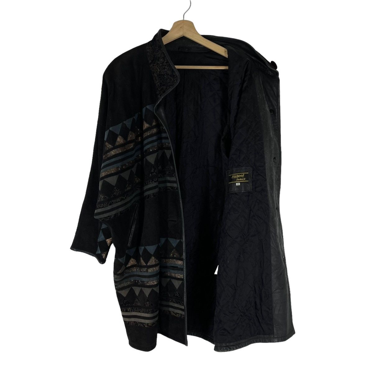 Japanese Brand VINTAGE LEATHER JACKET ZASPEL JAPAN AZTEC NAVAJO DESIGN Size US L / EU 52-54 / 3 - 8 Thumbnail