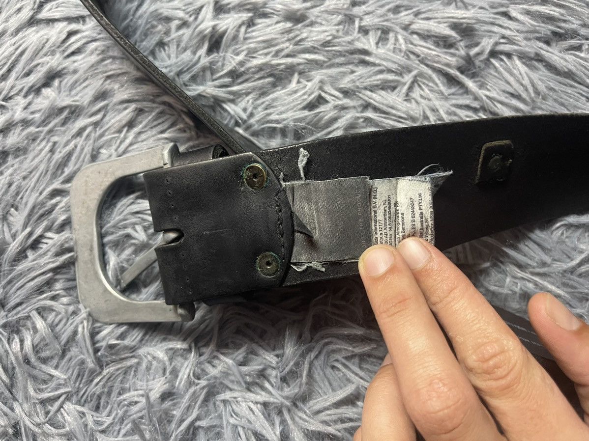Cowboy Equipment × G-Star G-star Raw avant garde real leather huge belt Size 34 - 5 Thumbnail