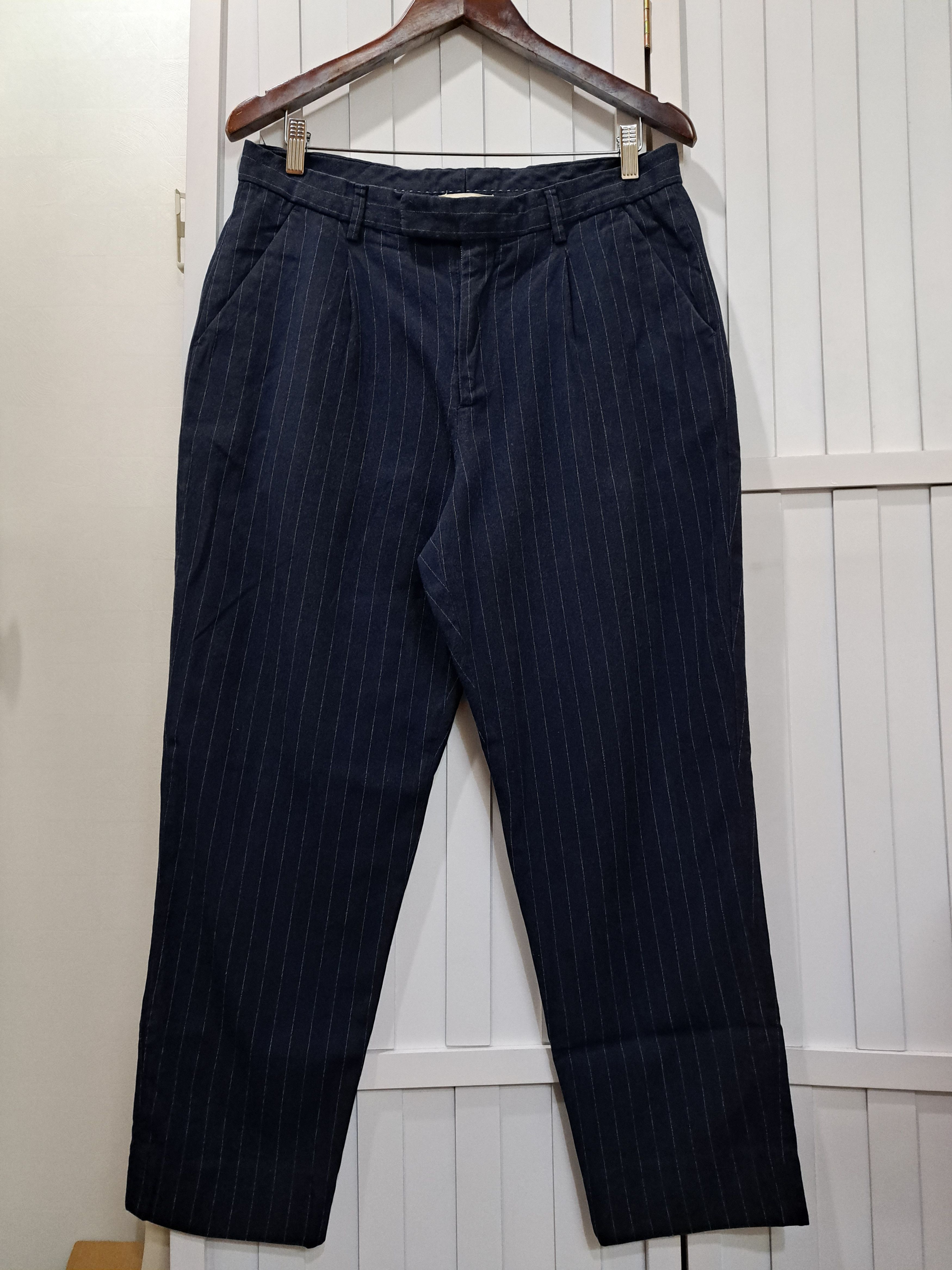 Folk Folk Men's Wide Pinstripe pants Size US 32 / EU 48 - 1 Thumbnail