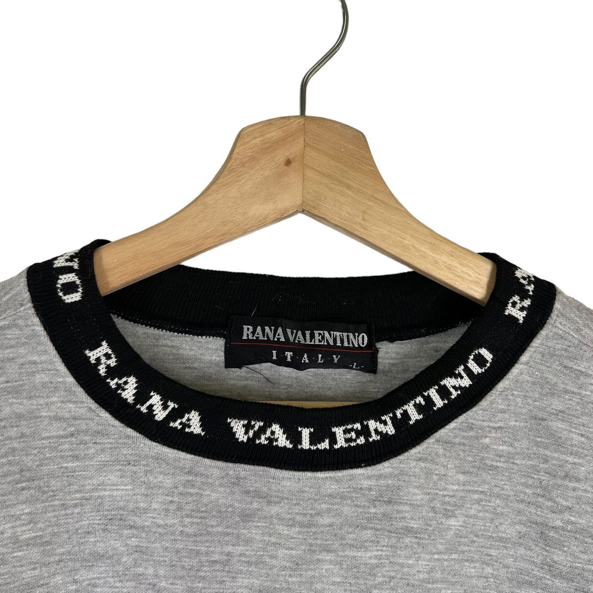Japanese Brand VINTAGE SWEATSHIRT SIDETAPE BIG LOGO RANA VALENTINO SPORTS Size US L / EU 52-54 / 3 - 5 Thumbnail
