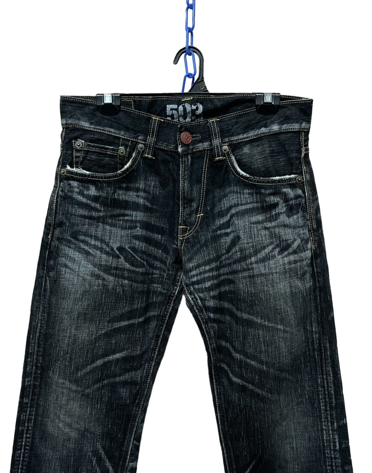 Edwin × Japanese Brand Baggy Jeans Japan Edwin 503 Distressed Denim Size US 32 / EU 48 - 5 Thumbnail