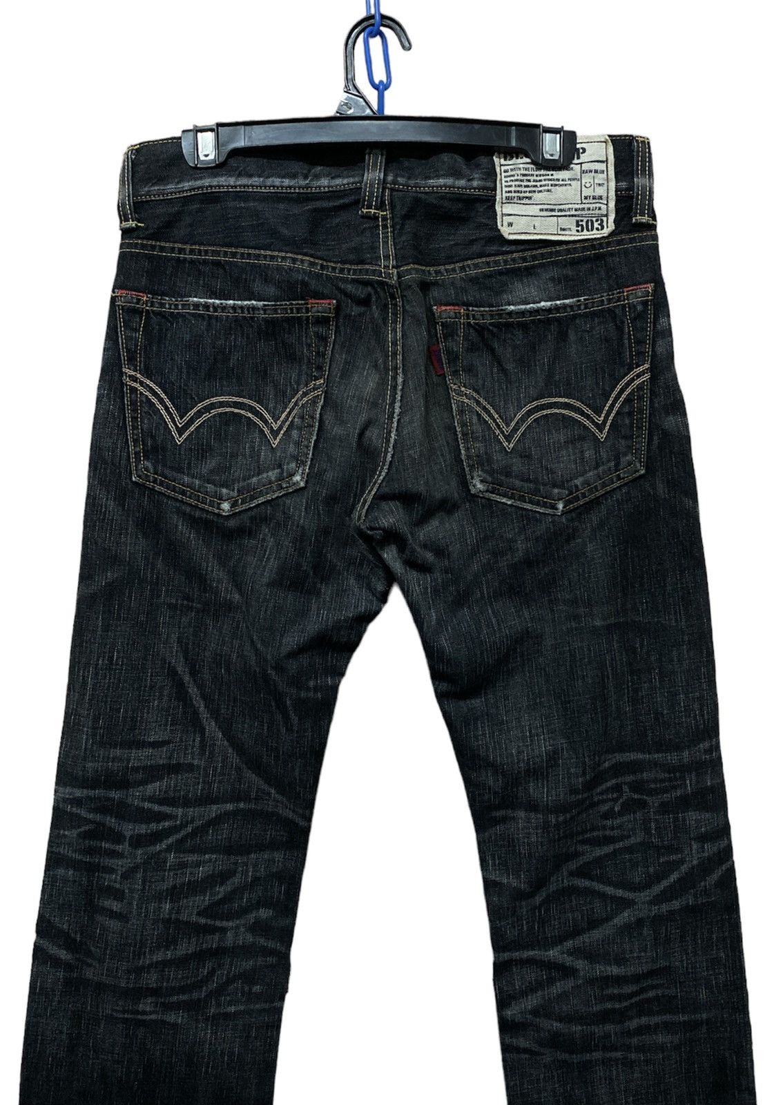 Edwin × Japanese Brand Baggy Jeans Japan Edwin 503 Distressed Denim Size US 32 / EU 48 - 2 Thumbnail