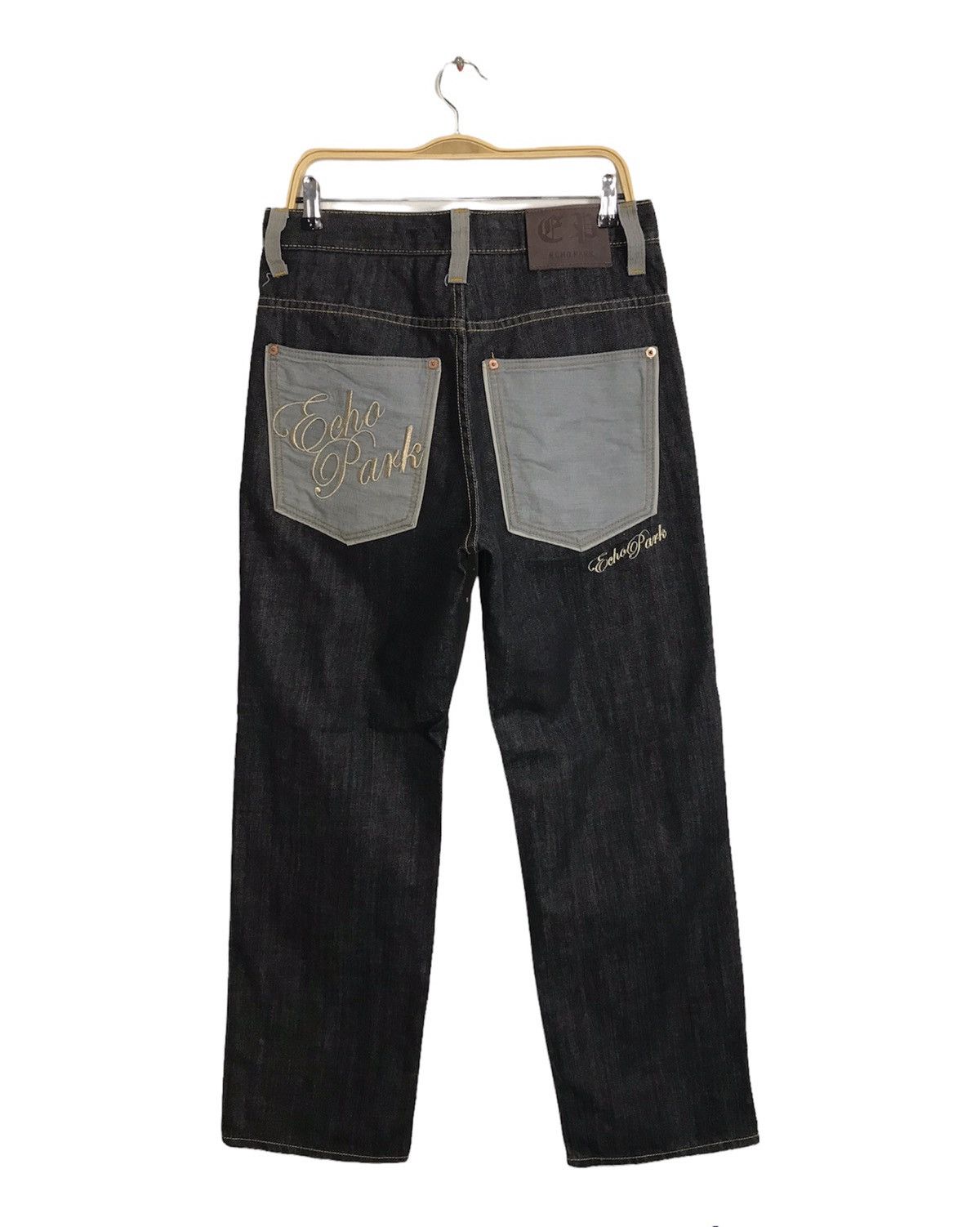 Japanese Brand Echo Park Street Style Hiphop Wear Pocket Jeans Size US 33 - 2 Thumbnail