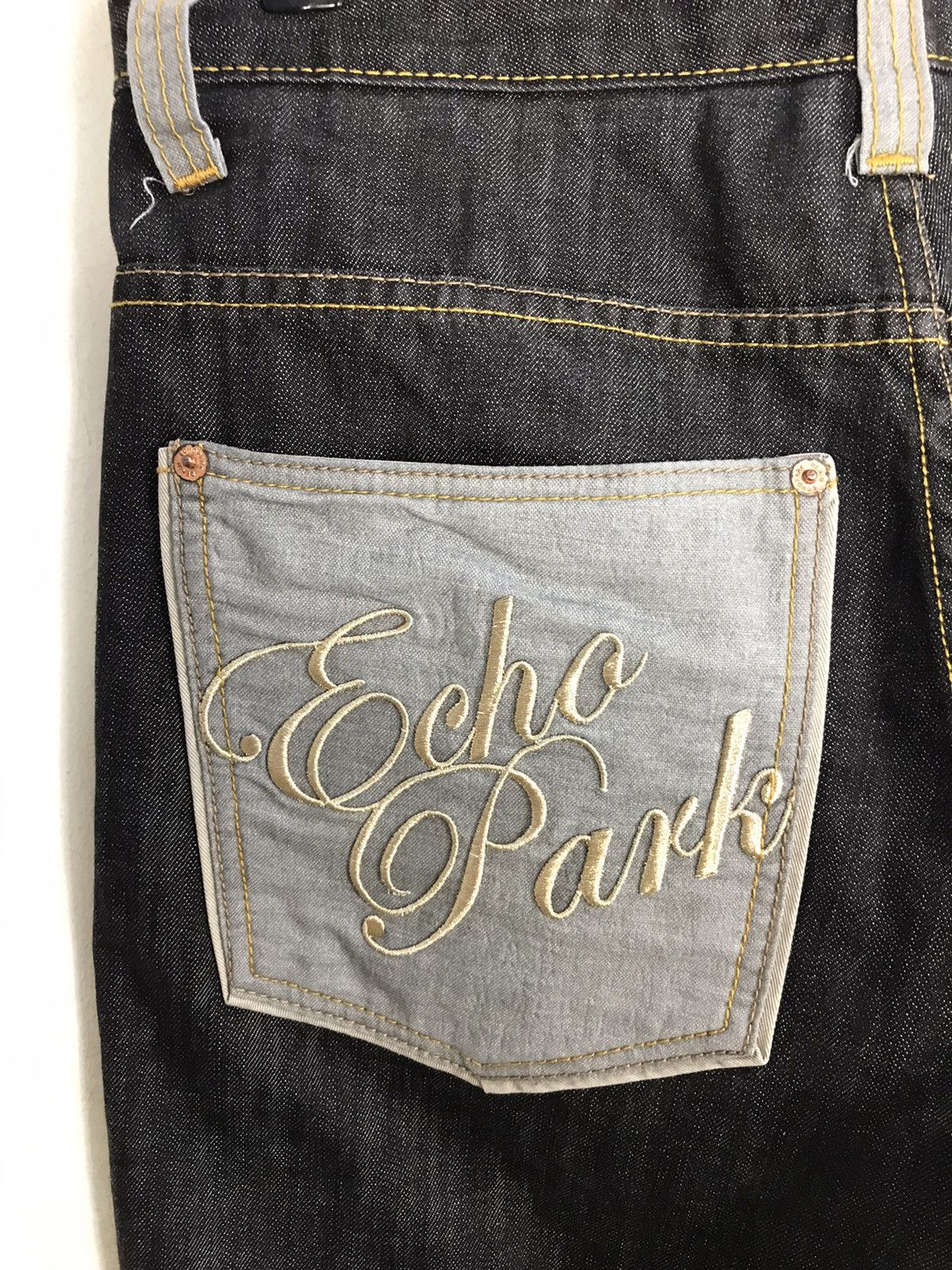 Japanese Brand Echo Park Street Style Hiphop Wear Pocket Jeans Size US 33 - 12 Thumbnail