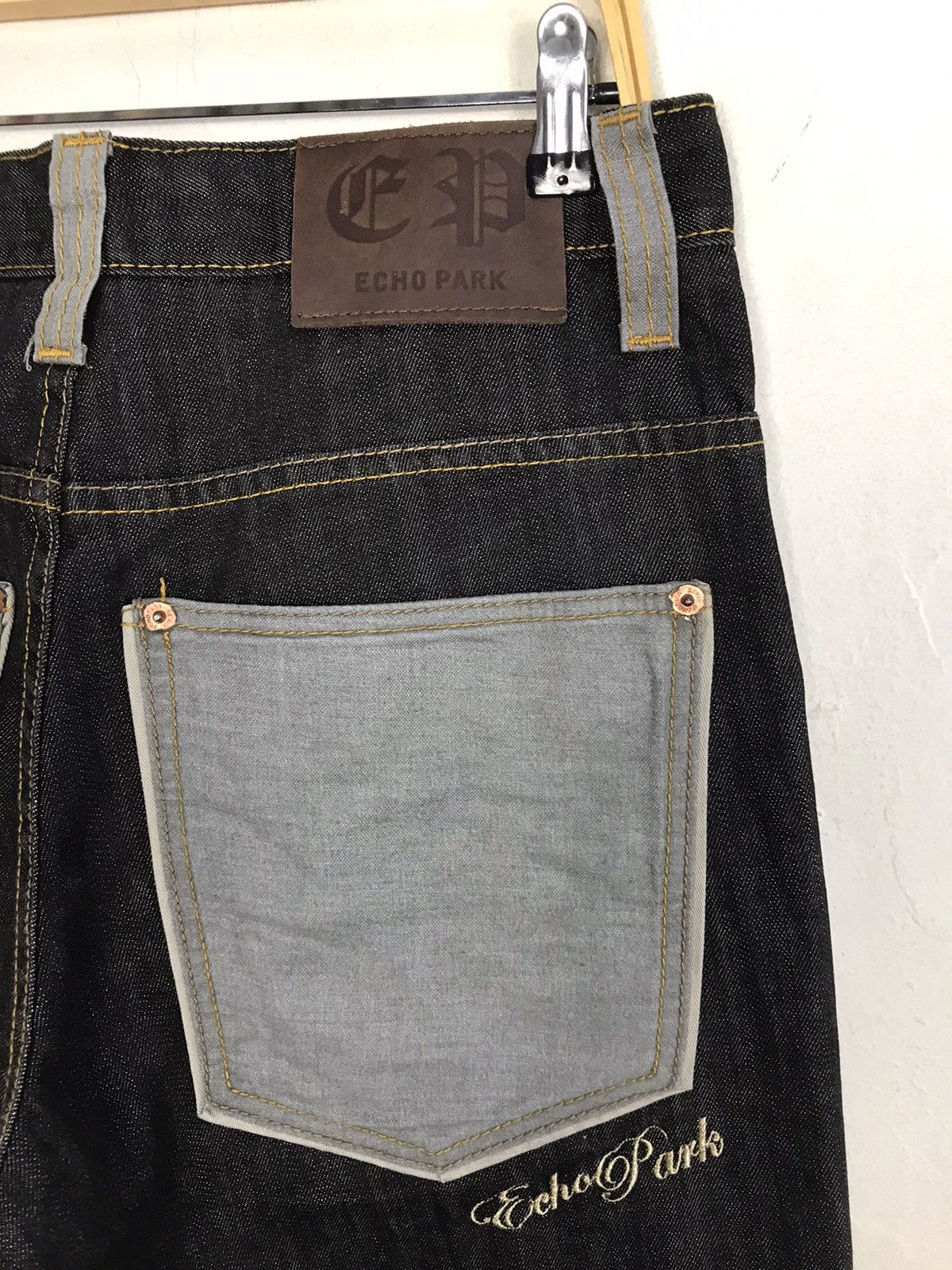 Japanese Brand Echo Park Street Style Hiphop Wear Pocket Jeans Size US 33 - 11 Thumbnail