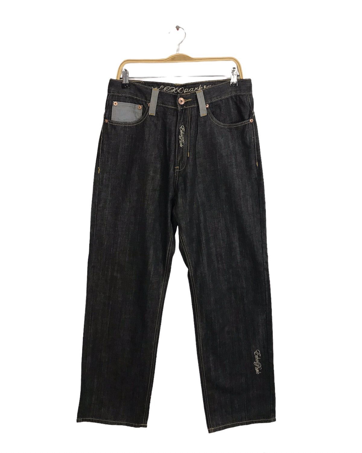 Japanese Brand Echo Park Street Style Hiphop Wear Pocket Jeans Size US 33 - 1 Thumbnail